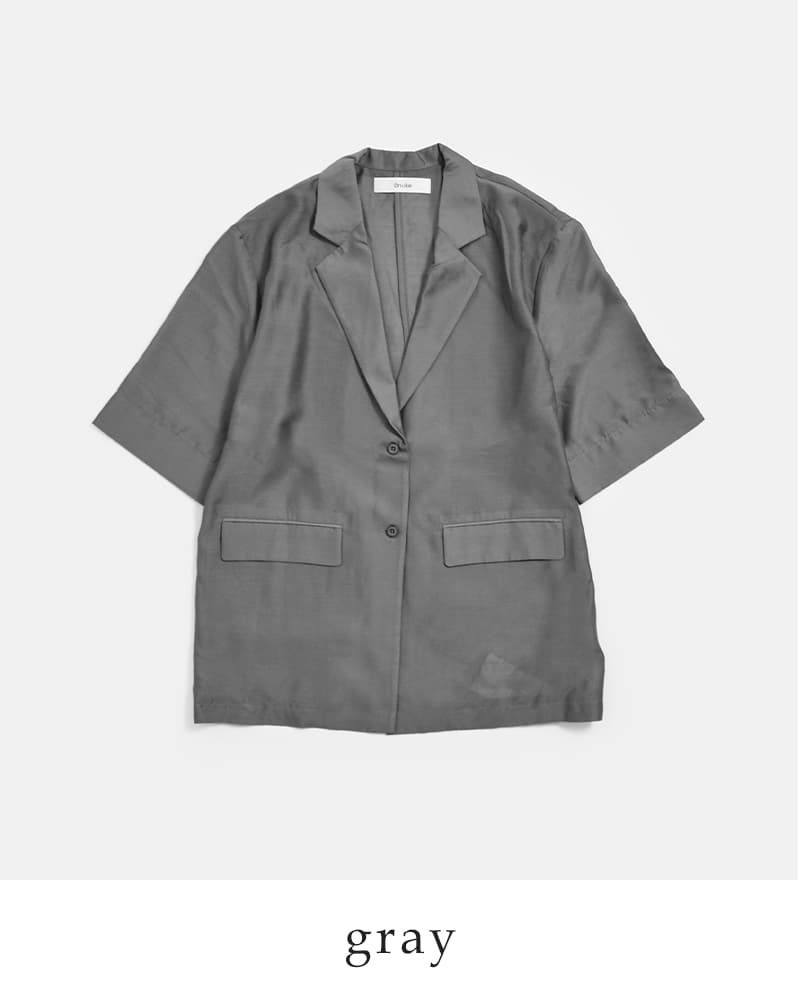 anuke アンヌーク シアー ハーフスリーブ ジャケット Sheer Halfsleeve