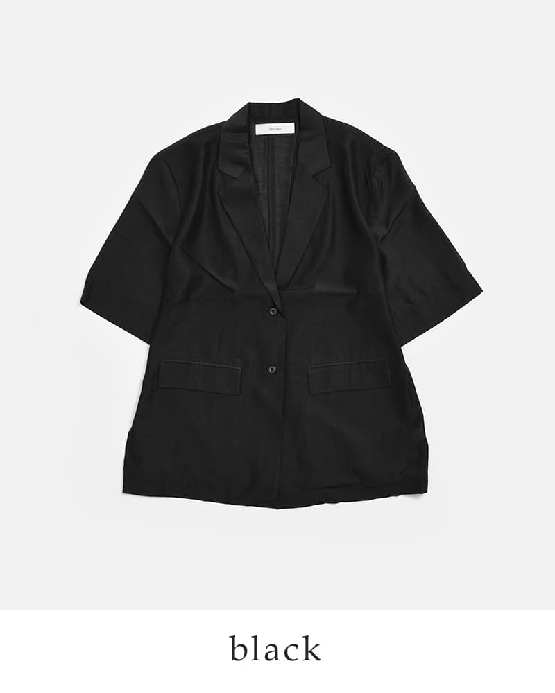 anuke アンヌーク シアー ハーフスリーブ ジャケット Sheer Halfsleeve