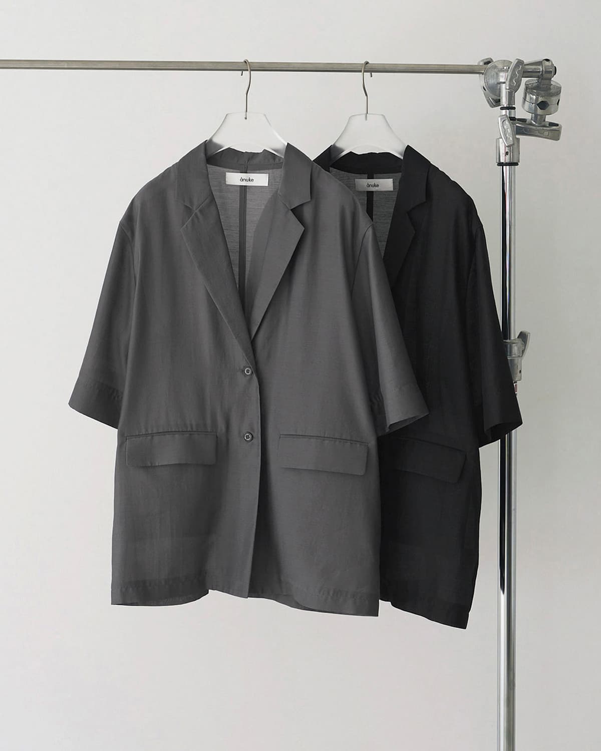 anuke アンヌーク シアー ハーフスリーブ ジャケット Sheer Halfsleeve