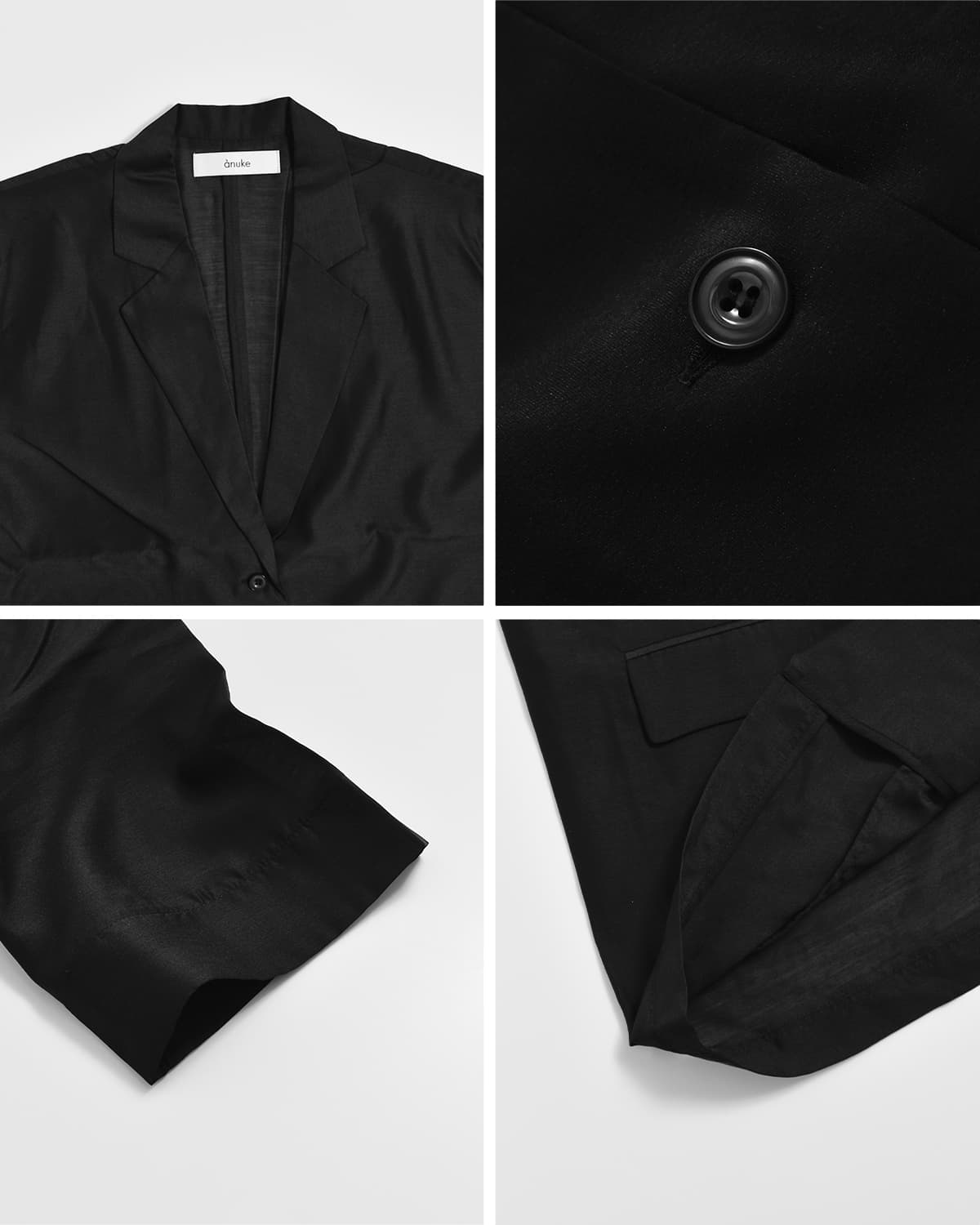 anuke アンヌーク シアー ハーフスリーブ ジャケット Sheer Halfsleeve