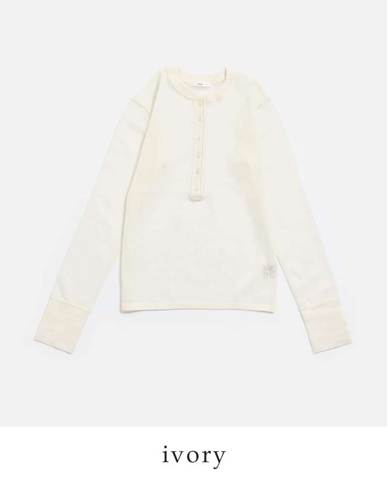 anuke アンヌーク シアー ヘンリー ニット 長袖 Sheer Henly Knit