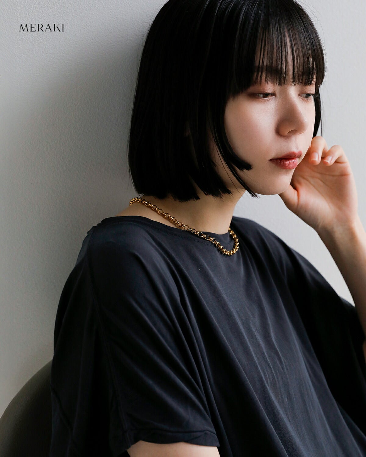 MERAKI メラキ 淡水パール チャンキートグル ネックレス chunky-tog-nc