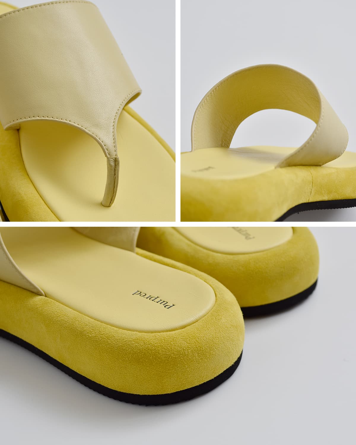 Purpred パープレッド カウレザー サンダル “THONG PILLOW” co8-ps023