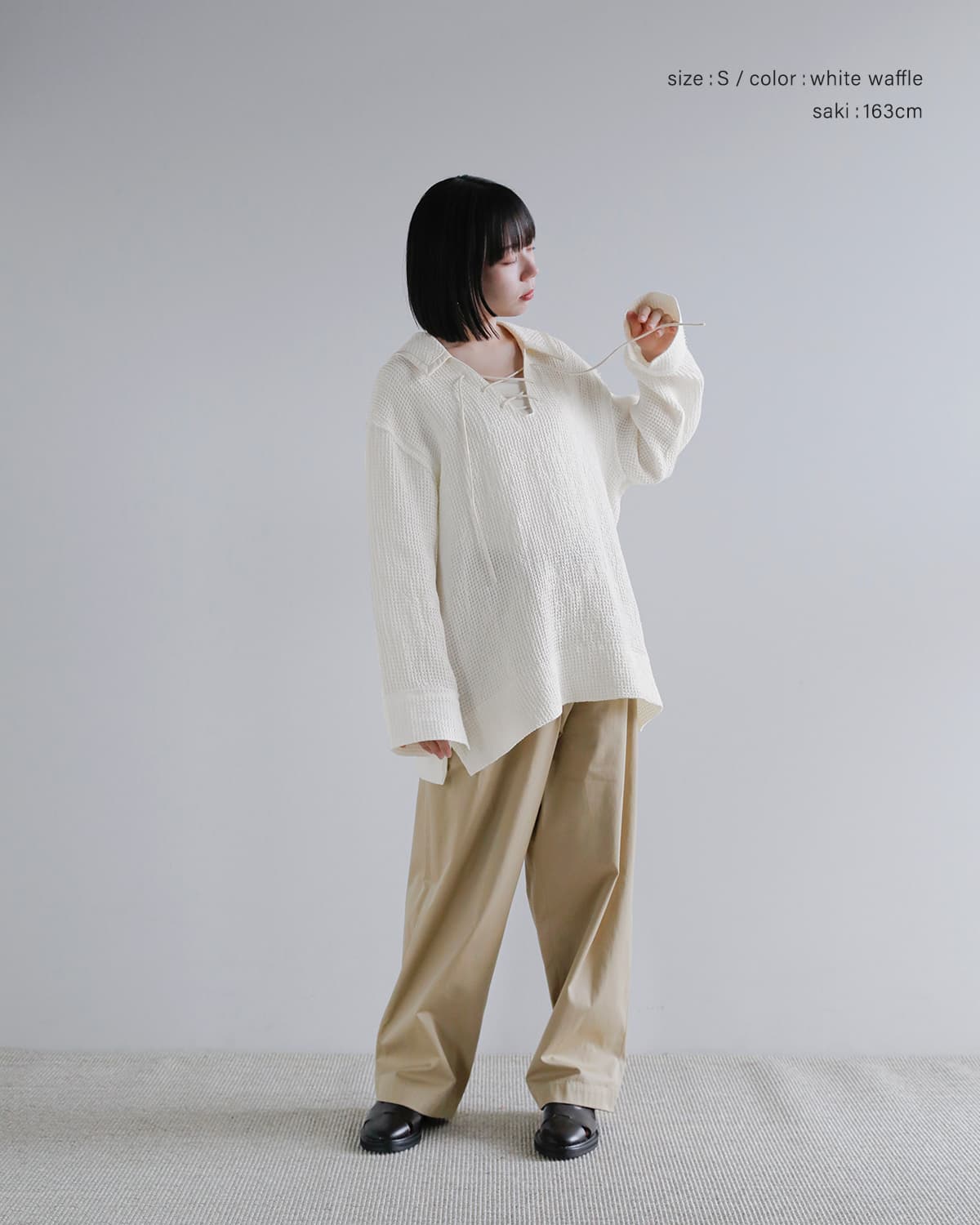 TANAKA タナカ リネン プルオーバー セーラーカラー チュニック “THE