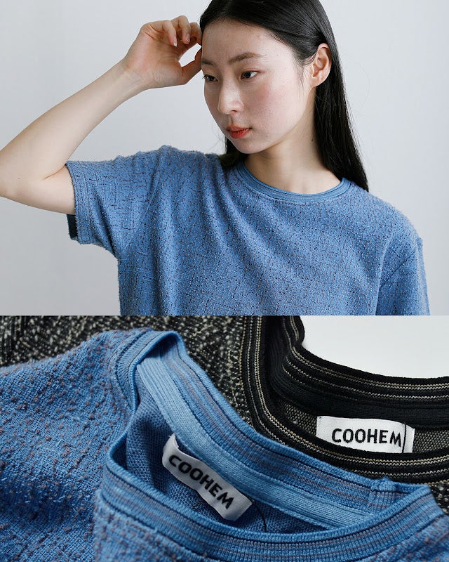 COOHEM コーへン KOUHEN ツイード Tシャツ 11-262-024 レディース