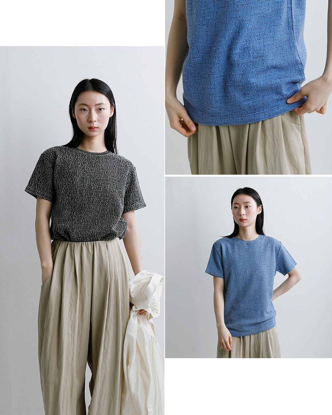 COOHEM コーへン KOUHEN ツイード Tシャツ 11-262-024 レディース