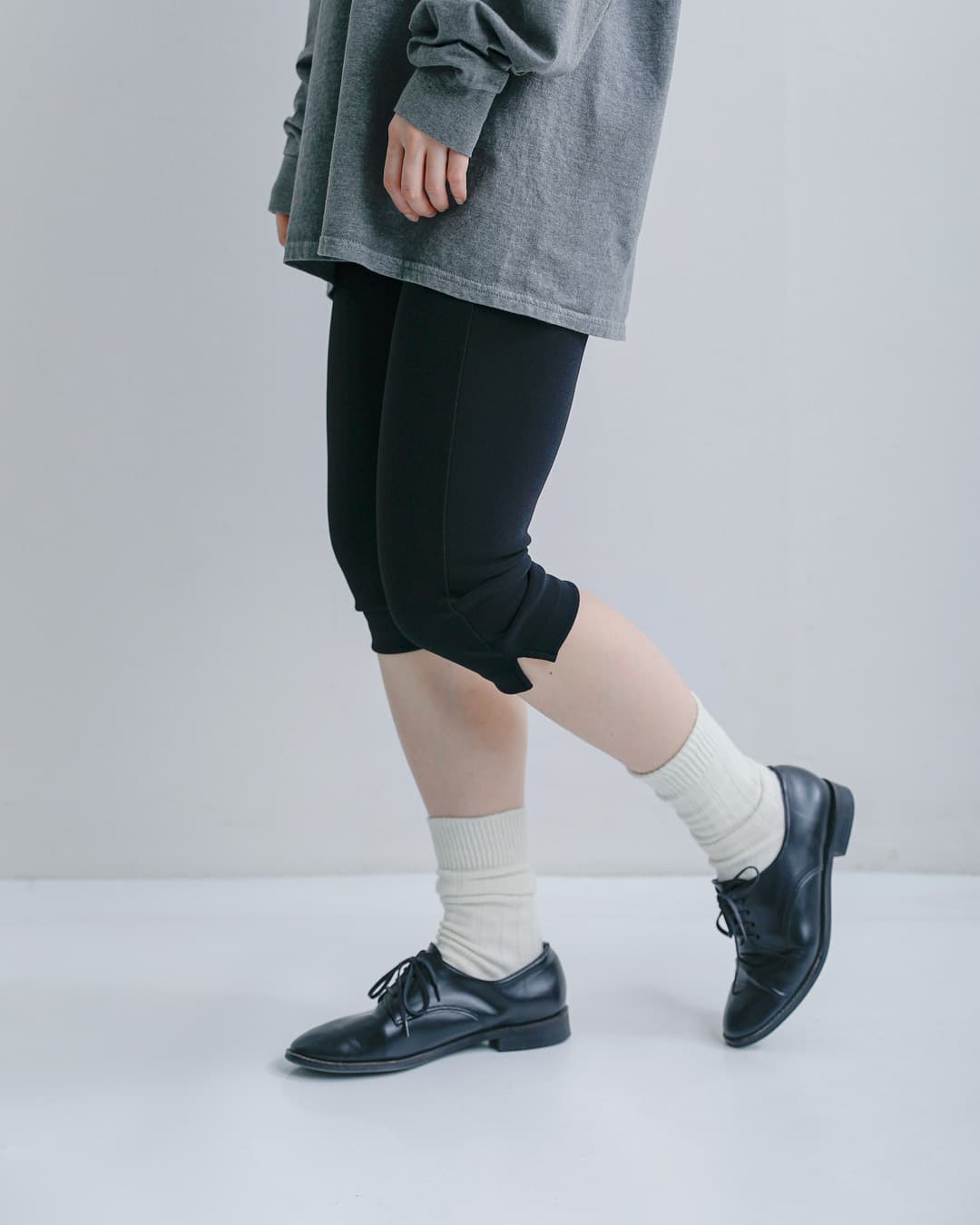 Shinzone シンゾーン ニットジョーゼット ショート レギンスパンツ