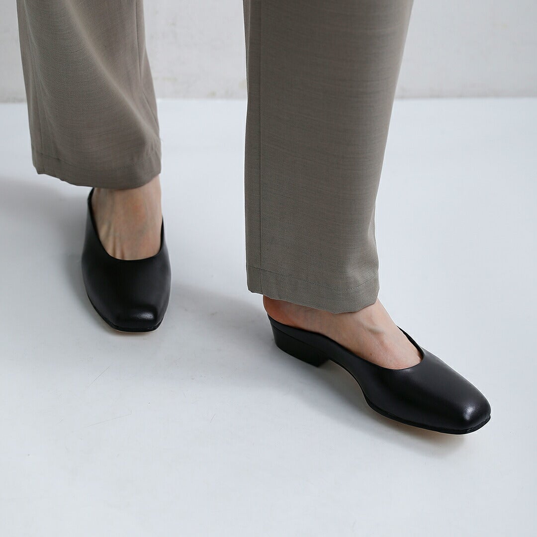 BEAUTIFUL SHOES ビューティフルシューズ ライトグレー サイズ:23.5cm ラムレザー バレエ シューズ / フラット ギャザー ラウンドトゥ スリッポン 靴 ローヒール フラット 日本製 【レディース】【中古】 BEAUTIFUL SHOES ビューティフルシューズ レザー バレエ シューズ