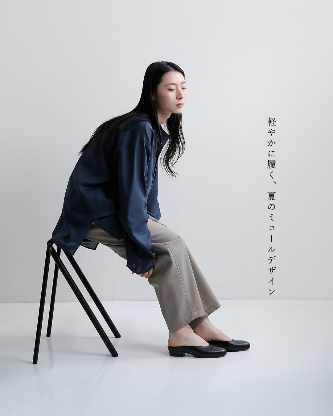 3こ1】BEAUTIFUL SHOES ビューティフルシューズ キップレザー スクエア