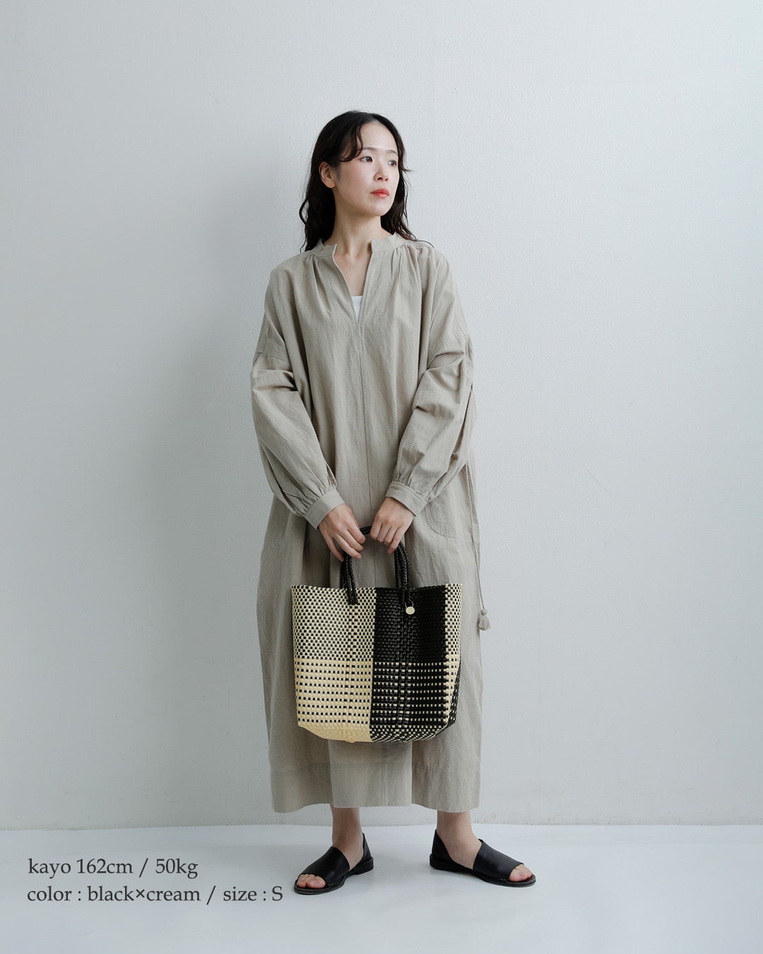 Letra レトラ メルカドバッグ Sサイズ TABLERO / 3COLORS CHECK