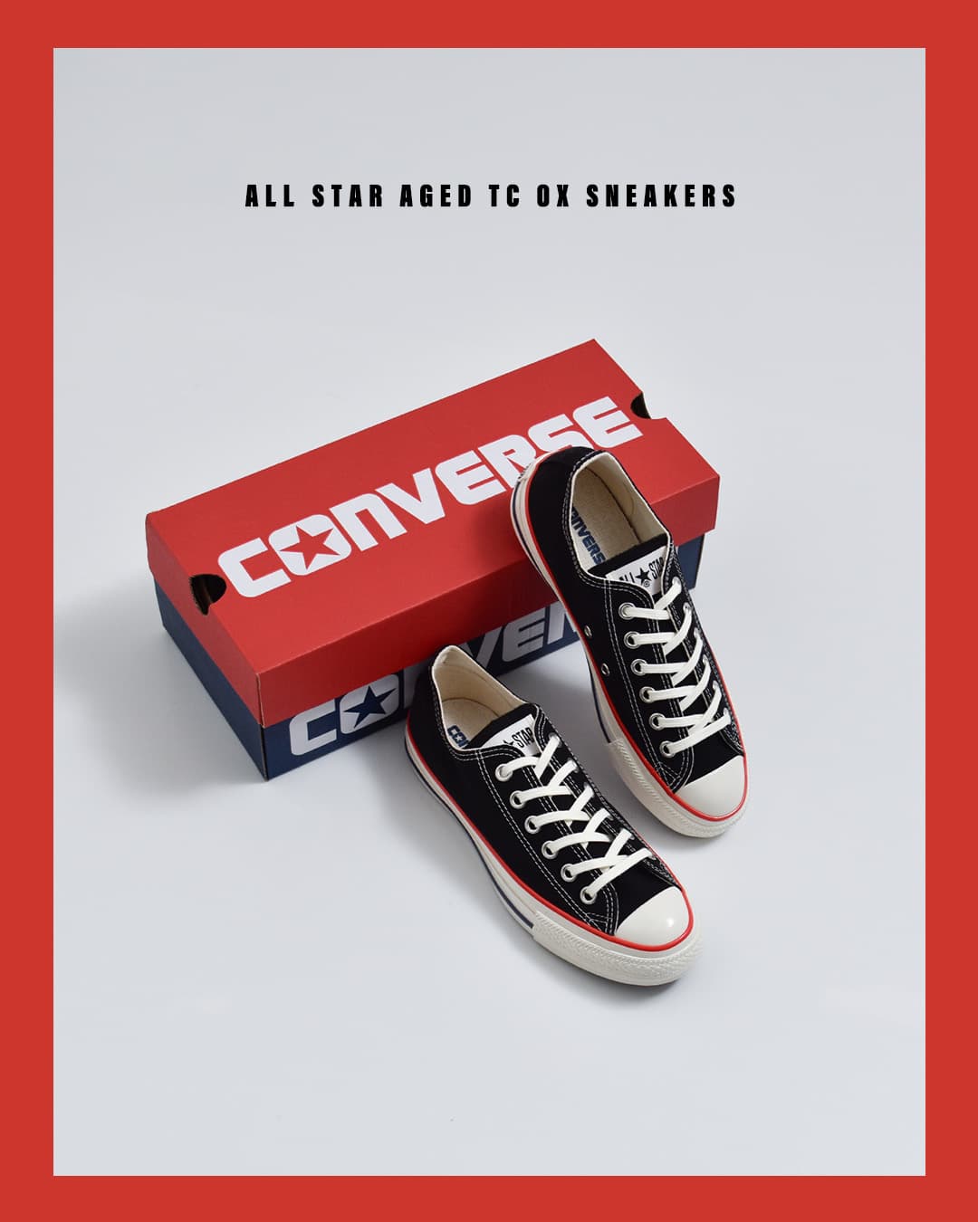 converse 超希少非売品　ディスプレイボード　コレクターアイテム CONVERSE コンバース オールスター エイジド TC OX スニーカー as-aged