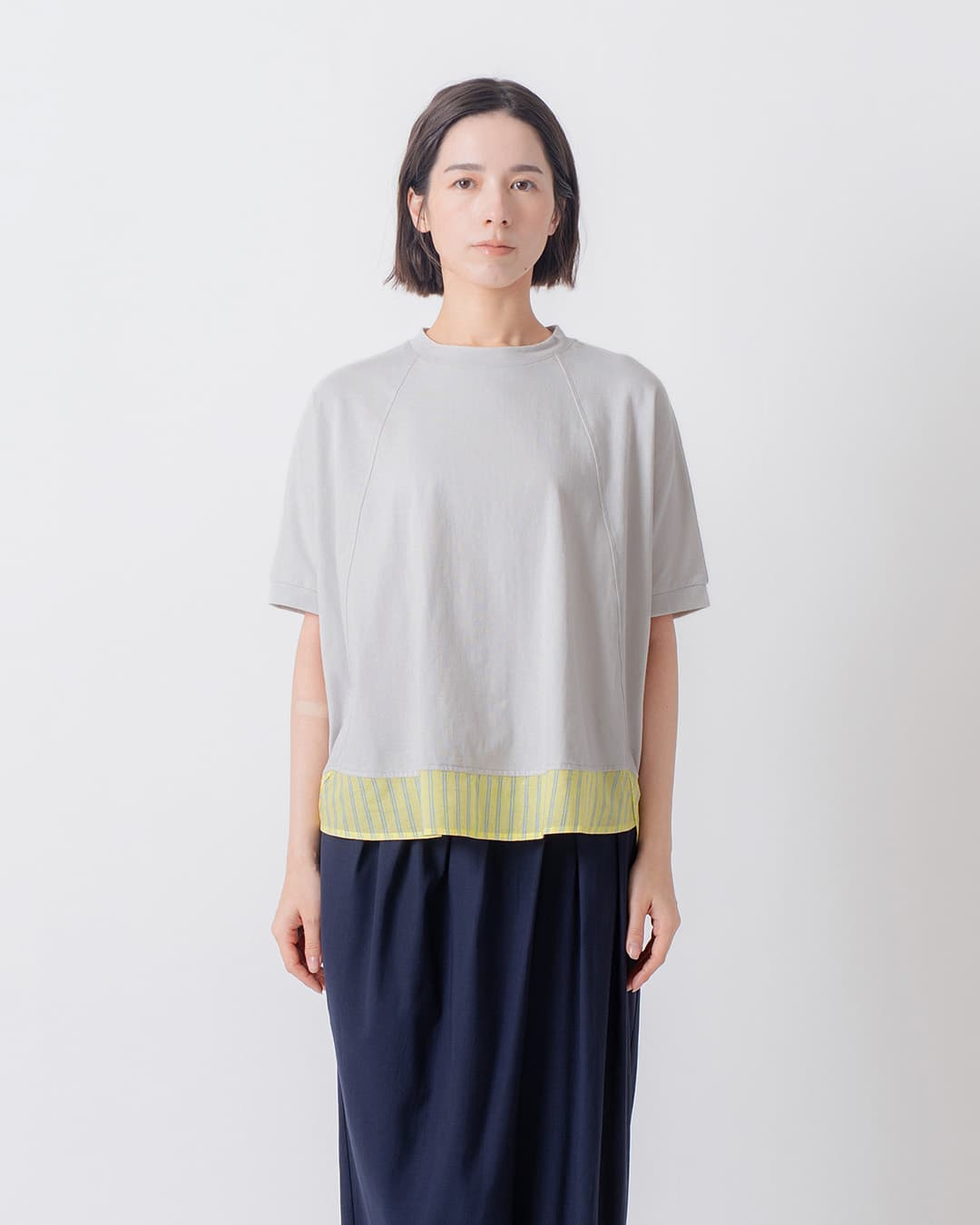 30%OFF】kelen ケレン 80ローン コットン ストライプ ドッキング