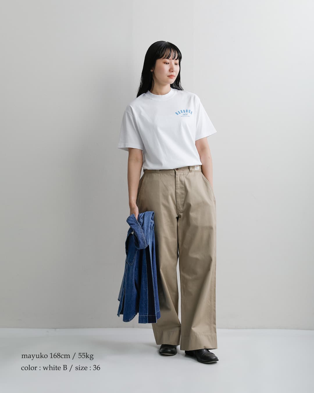 Barbour バブアー コットン グラフィック オーバーサイズ Tシャツ