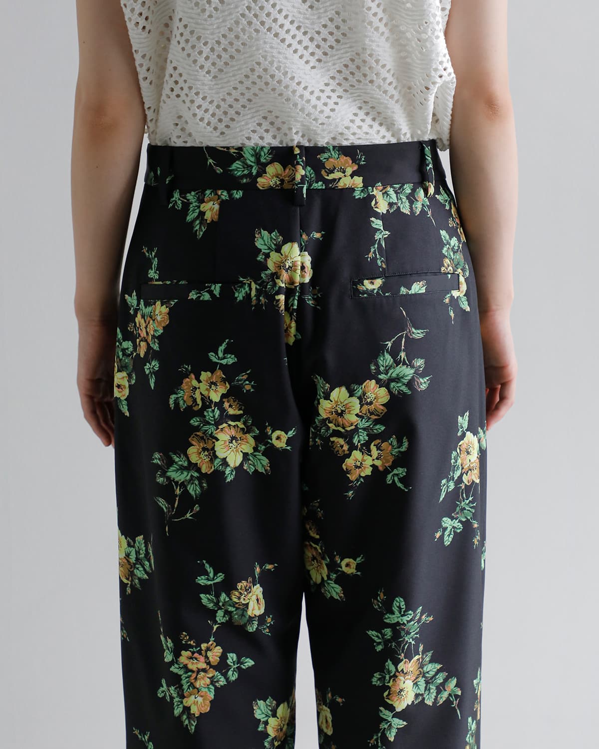 30%OFF】CLANE クラネ フラワー タックパンツ 10110-7173 2026ss新作