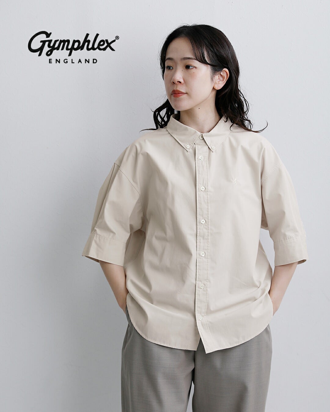 30%OFF】Gymphlex ジムフレックス コットン 抜け襟 ショート 半袖