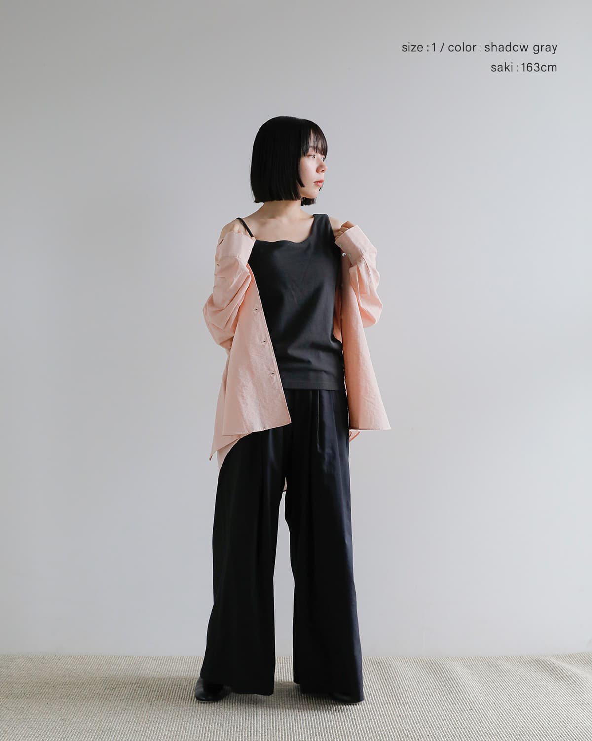 GREYCHORD グレーコード コットン アシンメトリー タンクトップ “EMI