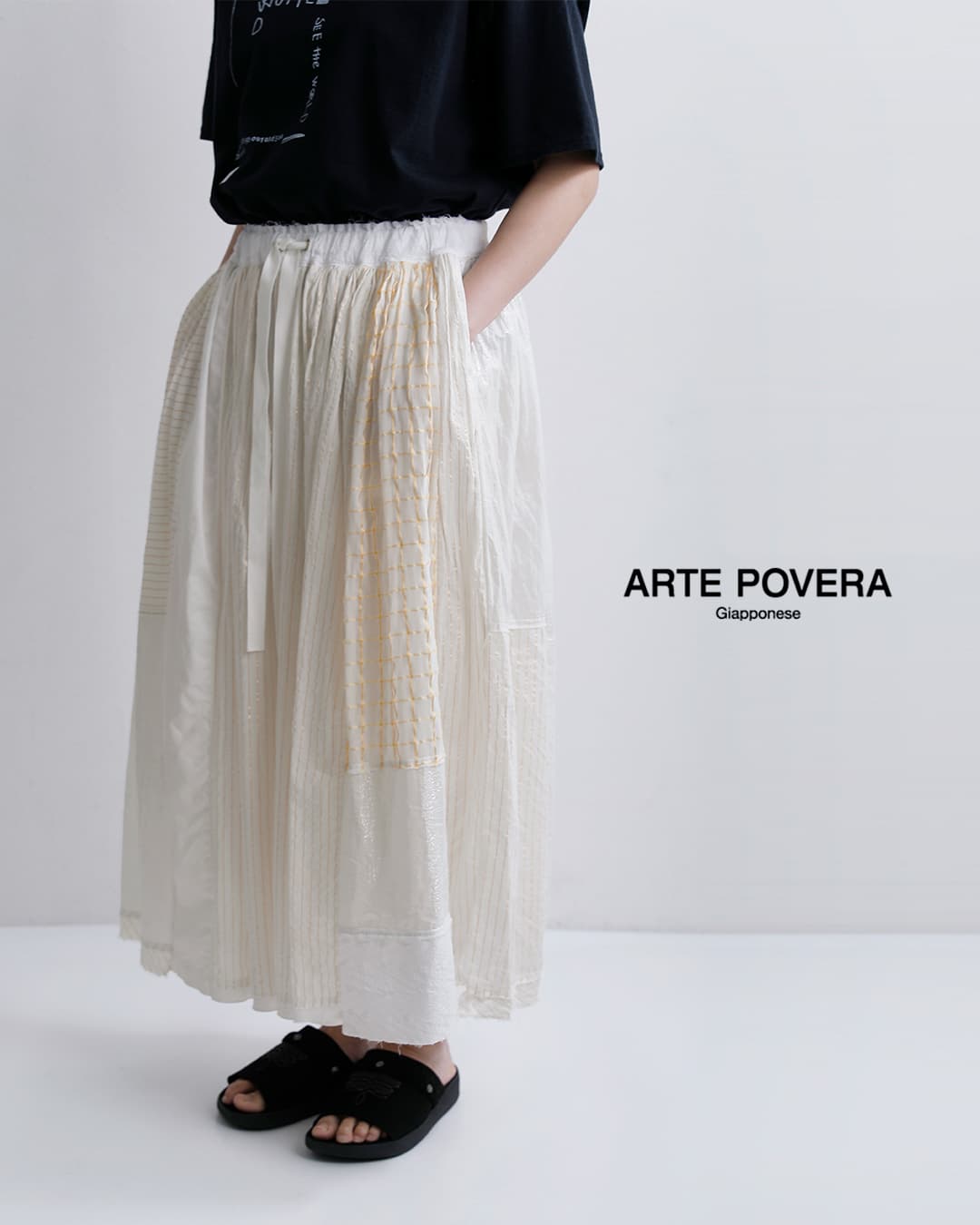 ARTE POVERA アルテポーヴェラ インドサリー パッチワークミックス