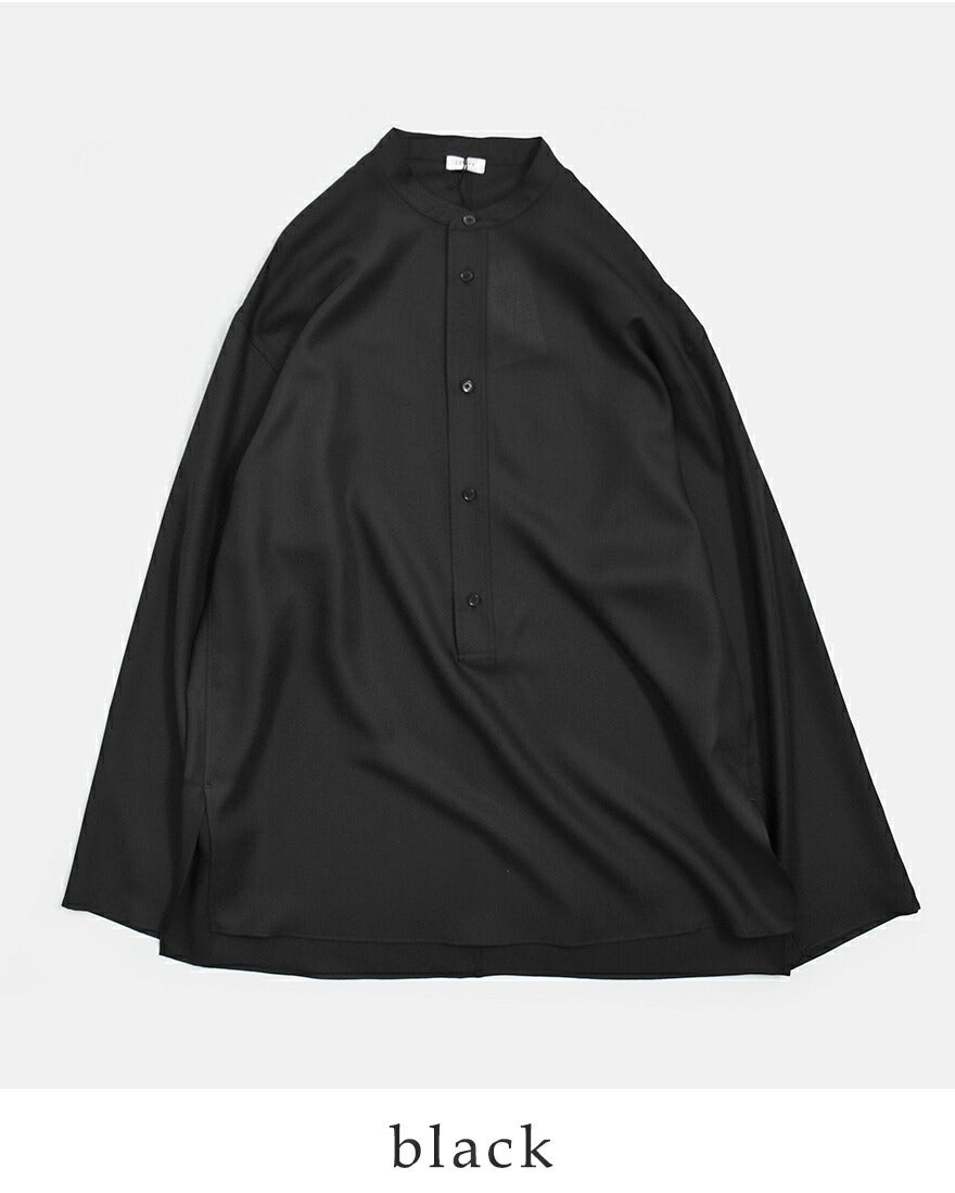 30%OFF】LOEFF ロエフ ヘンリーネック ロングスリーブ シャツ 8811-2