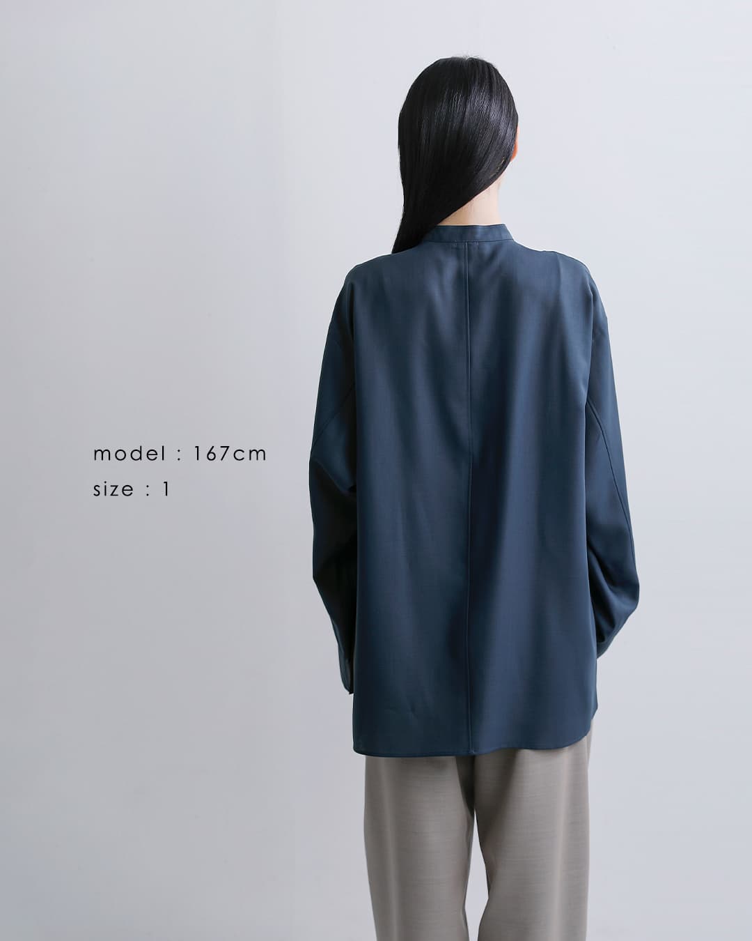 LOEFF ロエフ ヘンリーネック ロングスリーブ シャツ 8811-2-000006