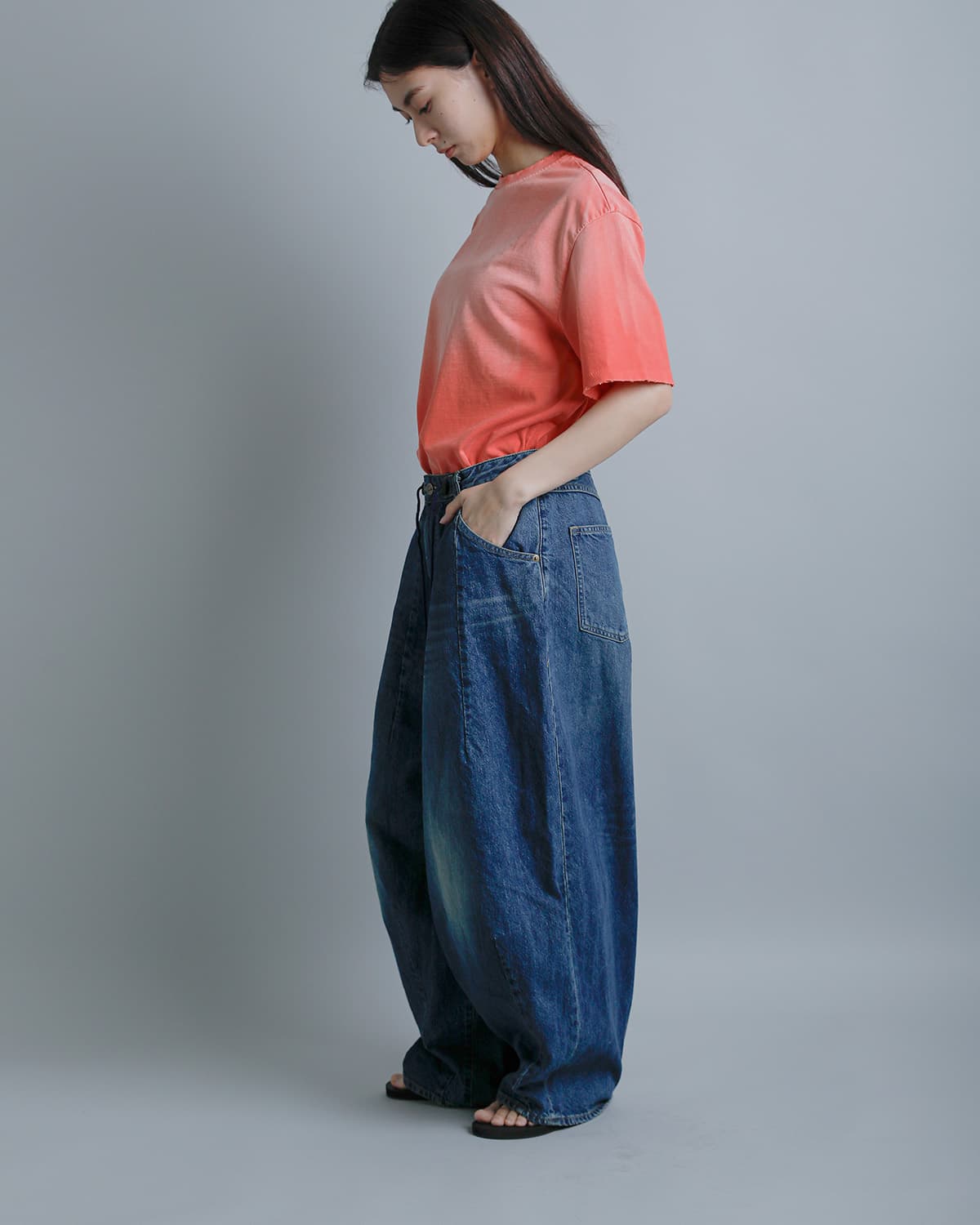 Needles ニードルス 12ozデニム H.D.タックパンツ “H.D. Jean” sx201