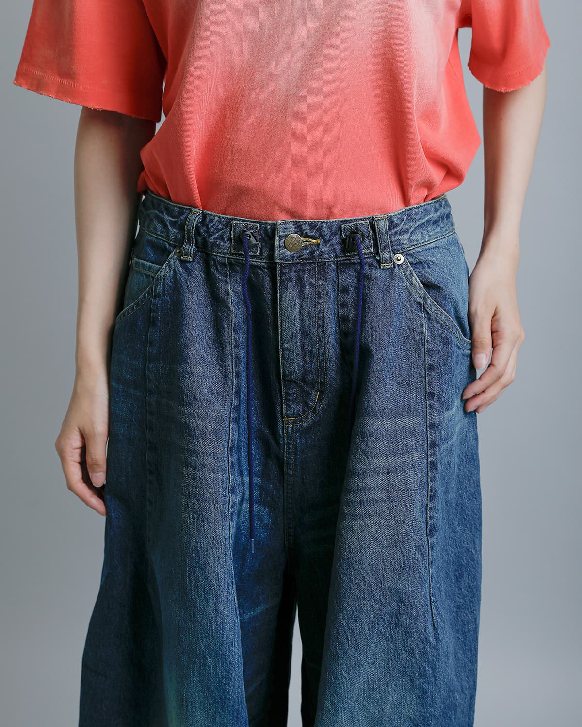 Needles ニードルス 12ozデニム H.D.タックパンツ “H.D. Jean” sx201