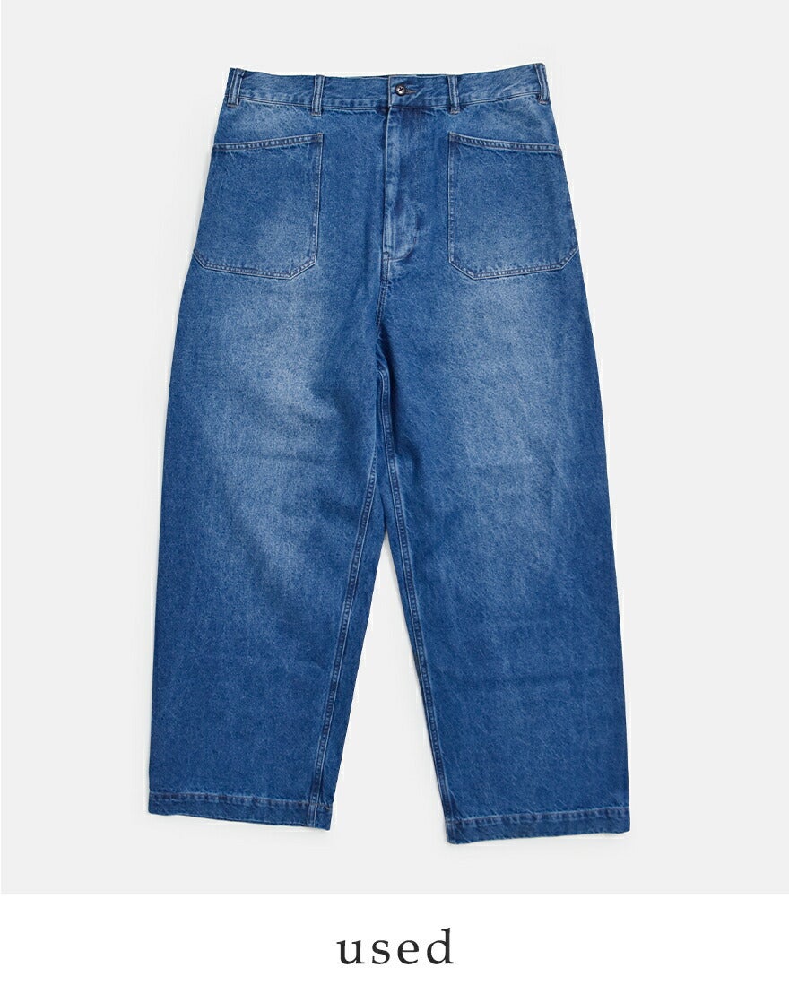 CLOTH ACROSS クロスアクロス コットン デニム ユーティリティ パンツ