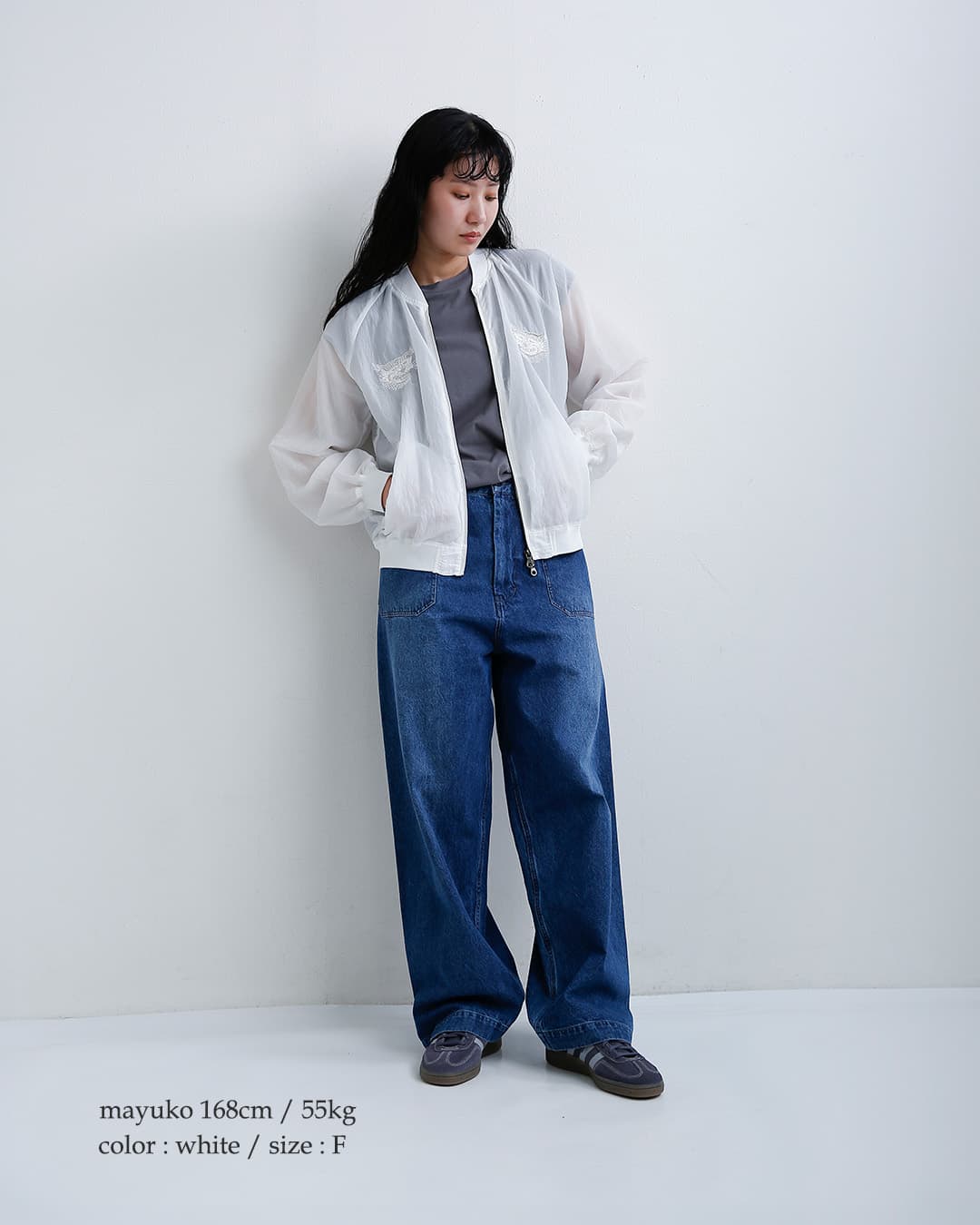CLOTH ACROSS クロスアクロス シアー スーベニア ブルゾン SHEER