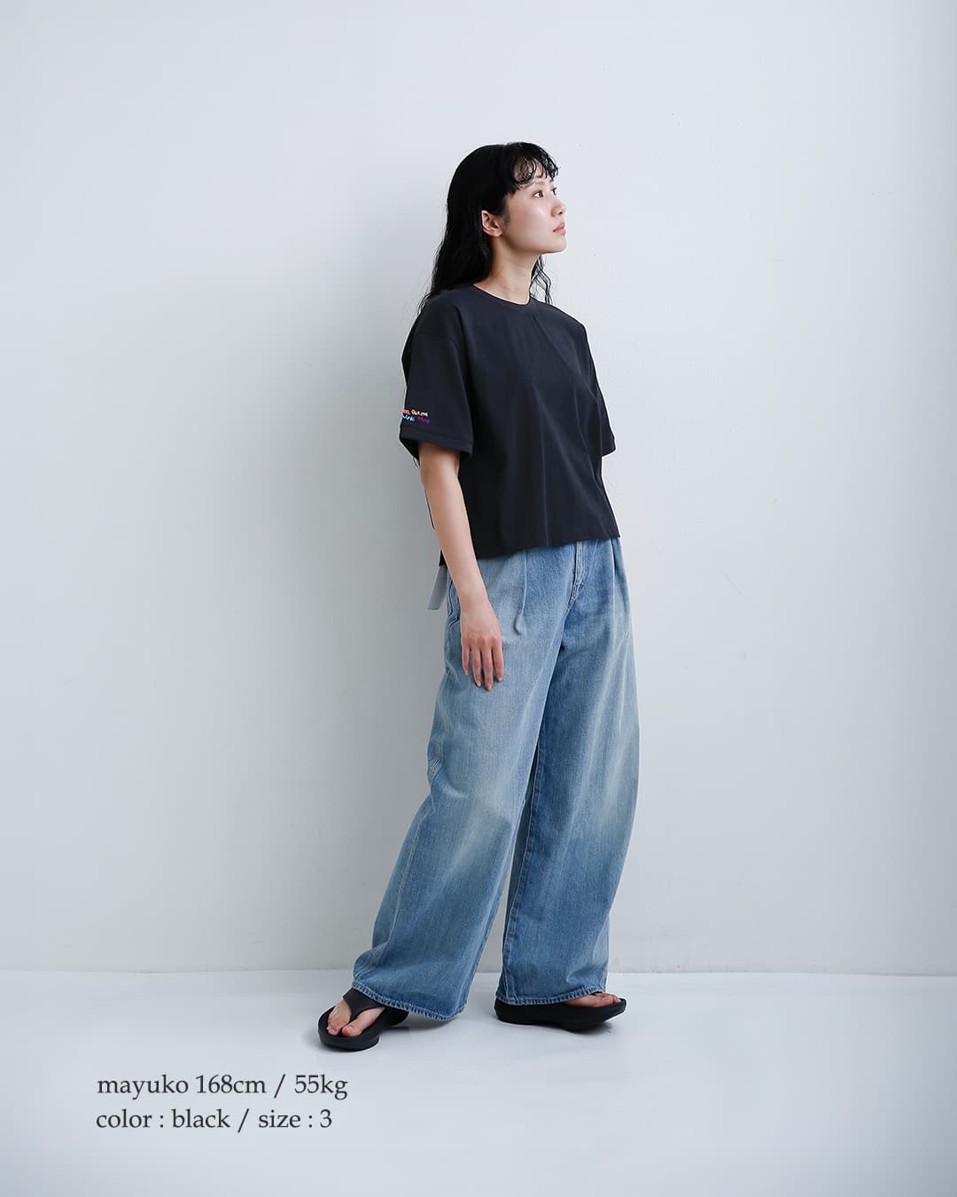 CLOTH ACROSS クロスアクロス コットン 天竺 エッジング加工 刺繍 T