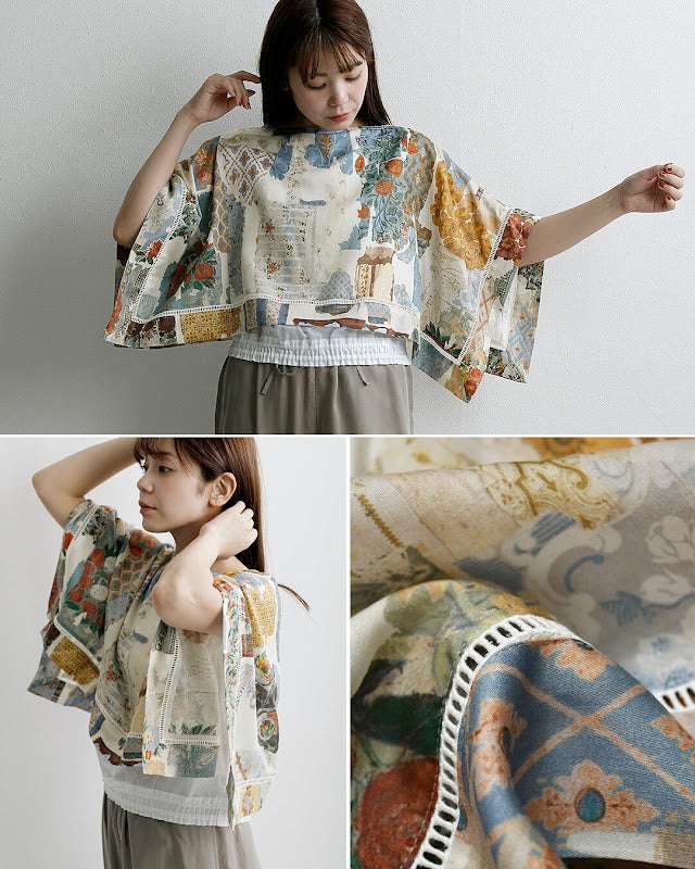 ASEEDONCLOUD アシードンクラウド コットン フロシキ ブラウス