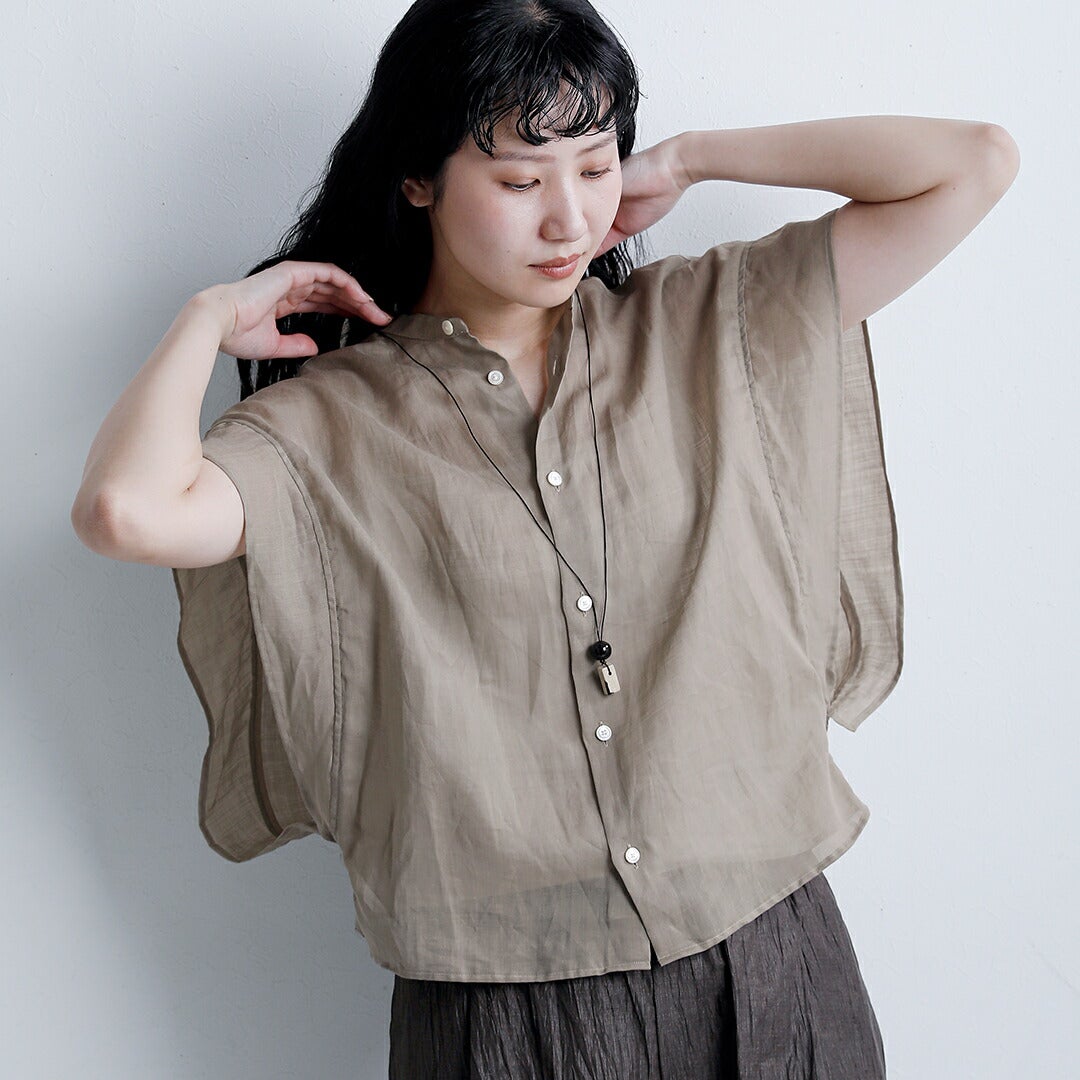 HAVERSACK ATTIRE ハバーサック アタイア ラミーローン バンドカラー