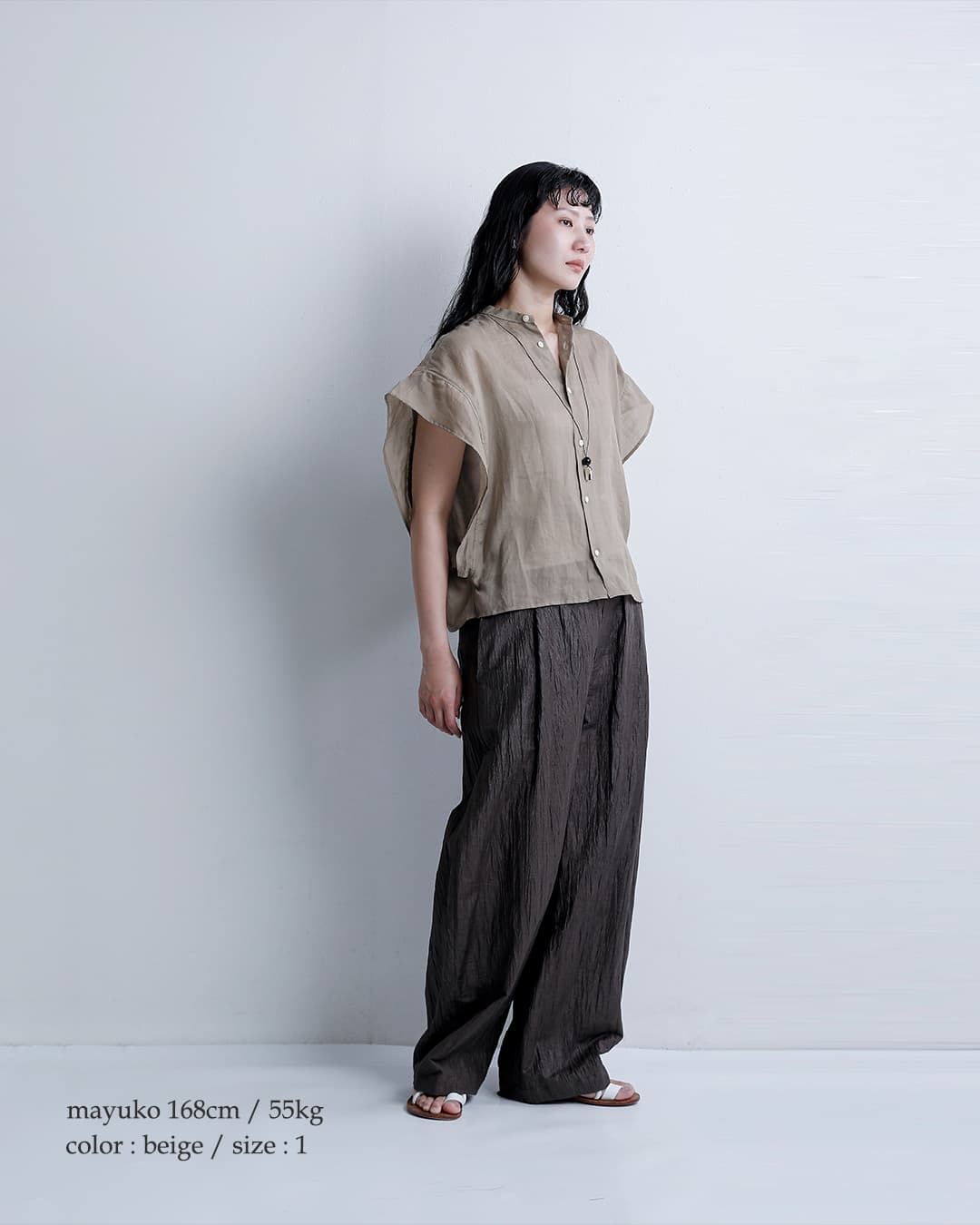 HAVERSACK ATTIRE ハバーサック アタイア ラミーローン バンドカラー