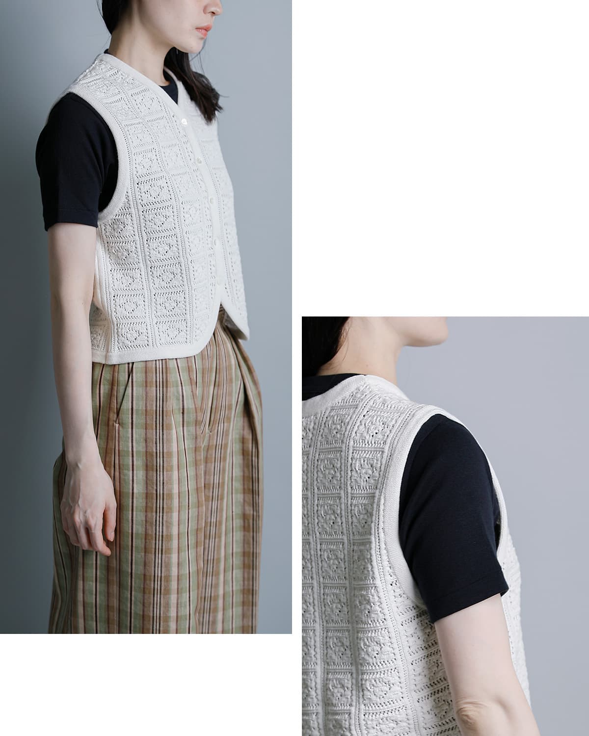 30%OFF】BATONER バトナー グラッシーレース オープン ベスト “GRASSY