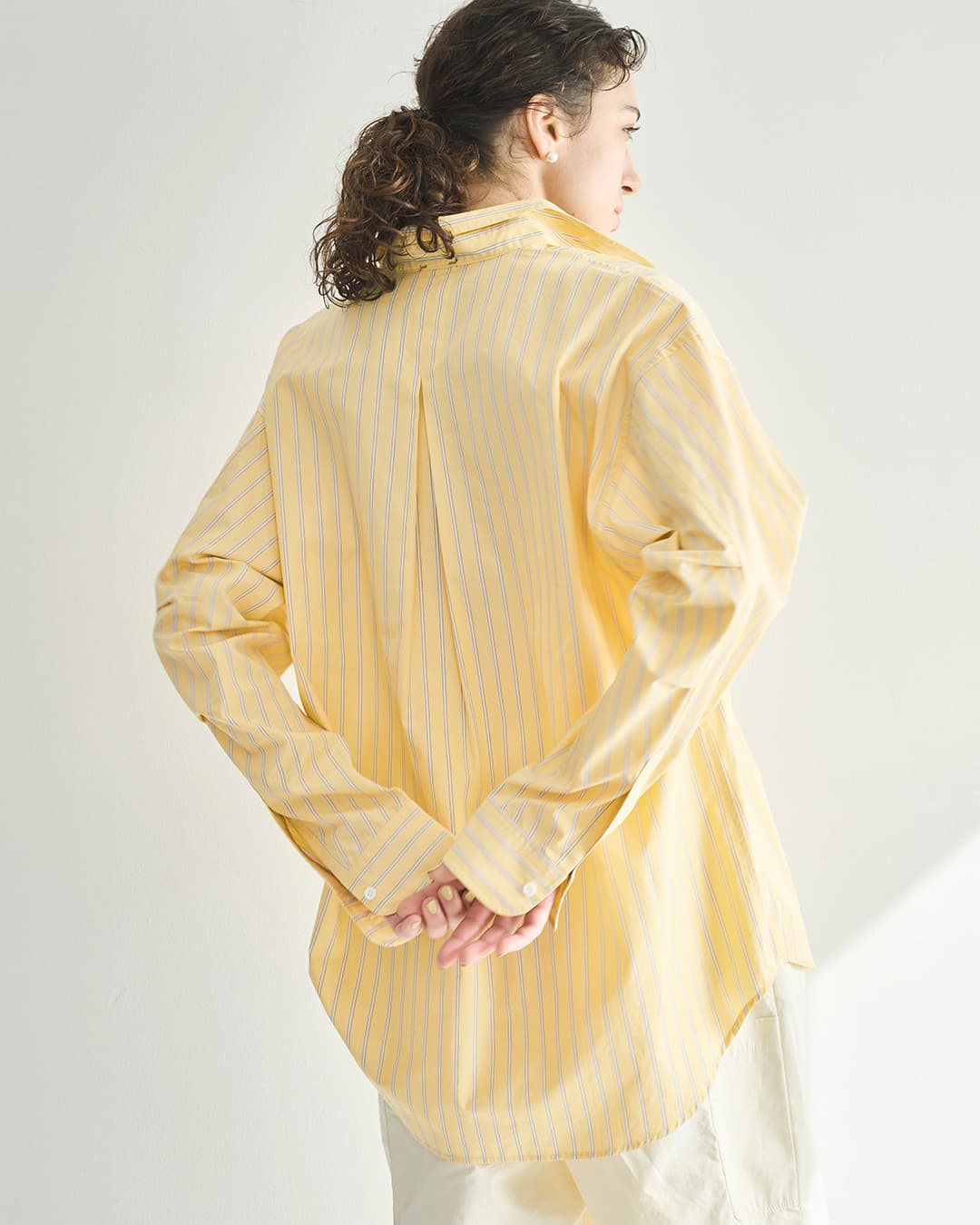 3こ1】【40%OFF】kha:ki カーキ コットン ストライプ 2WAY ワイド