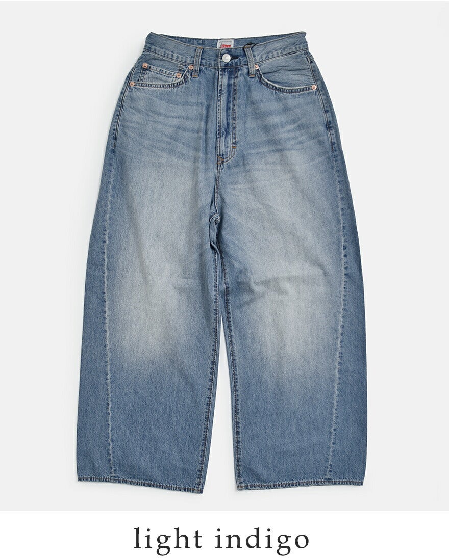 kha:ki カーキ 8oz ライト バギー 綿麻 デニム パンツ LIGHT BAGGY
