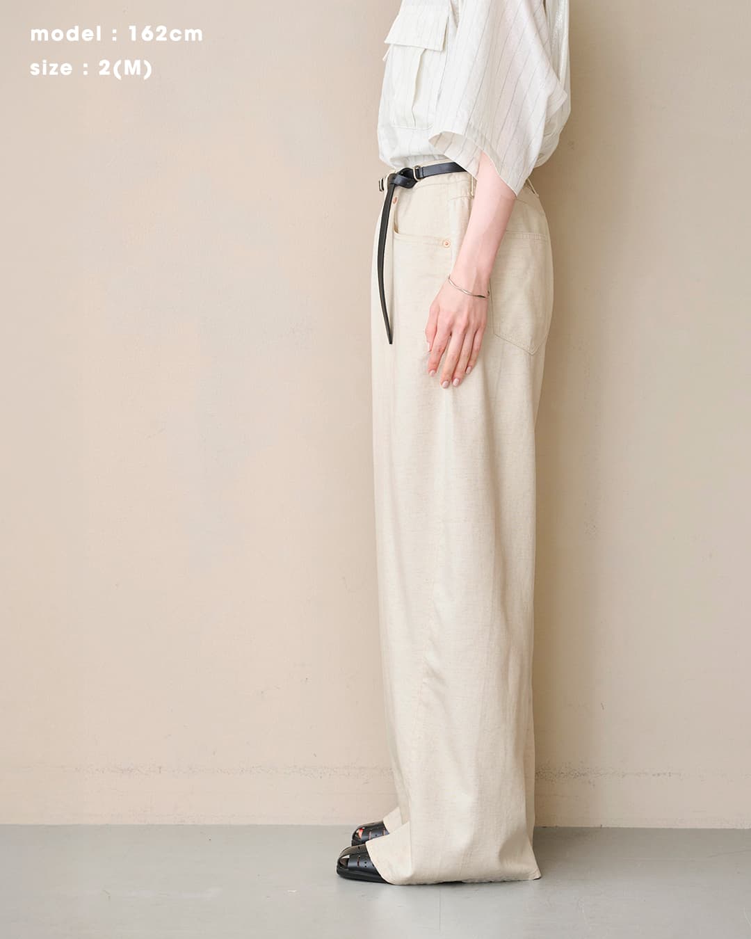 kha:ki カーキ 8oz ライト バギー 綿麻 デニム パンツ LIGHT BAGGY