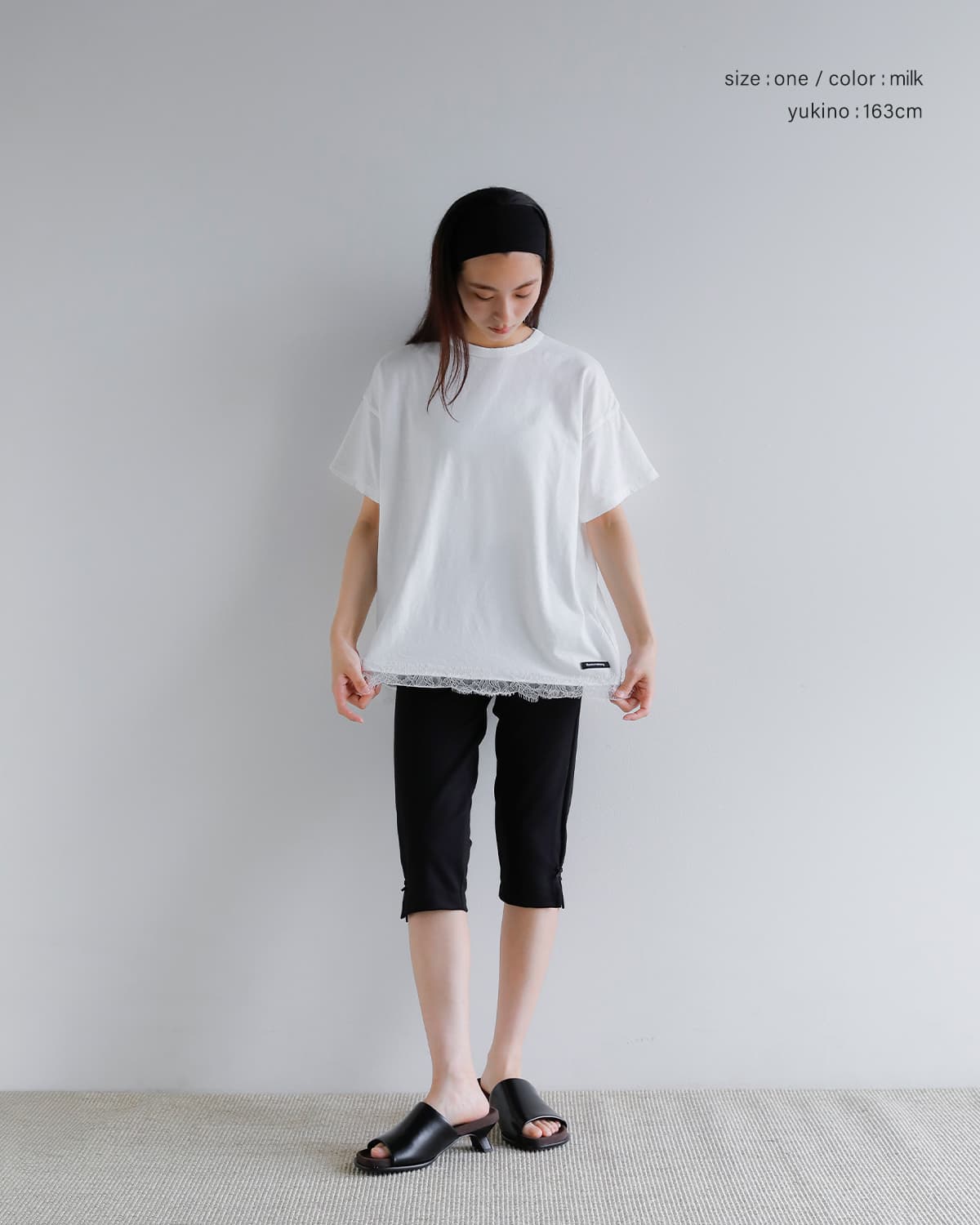 SEA シー ヴィンテージ レース オーバーサイズ 88 Tシャツ 110706521