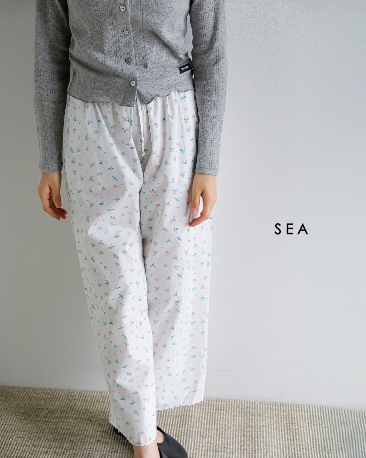 SEA シー コットン フローラル イージーパンツ 110706537 2026ss新作