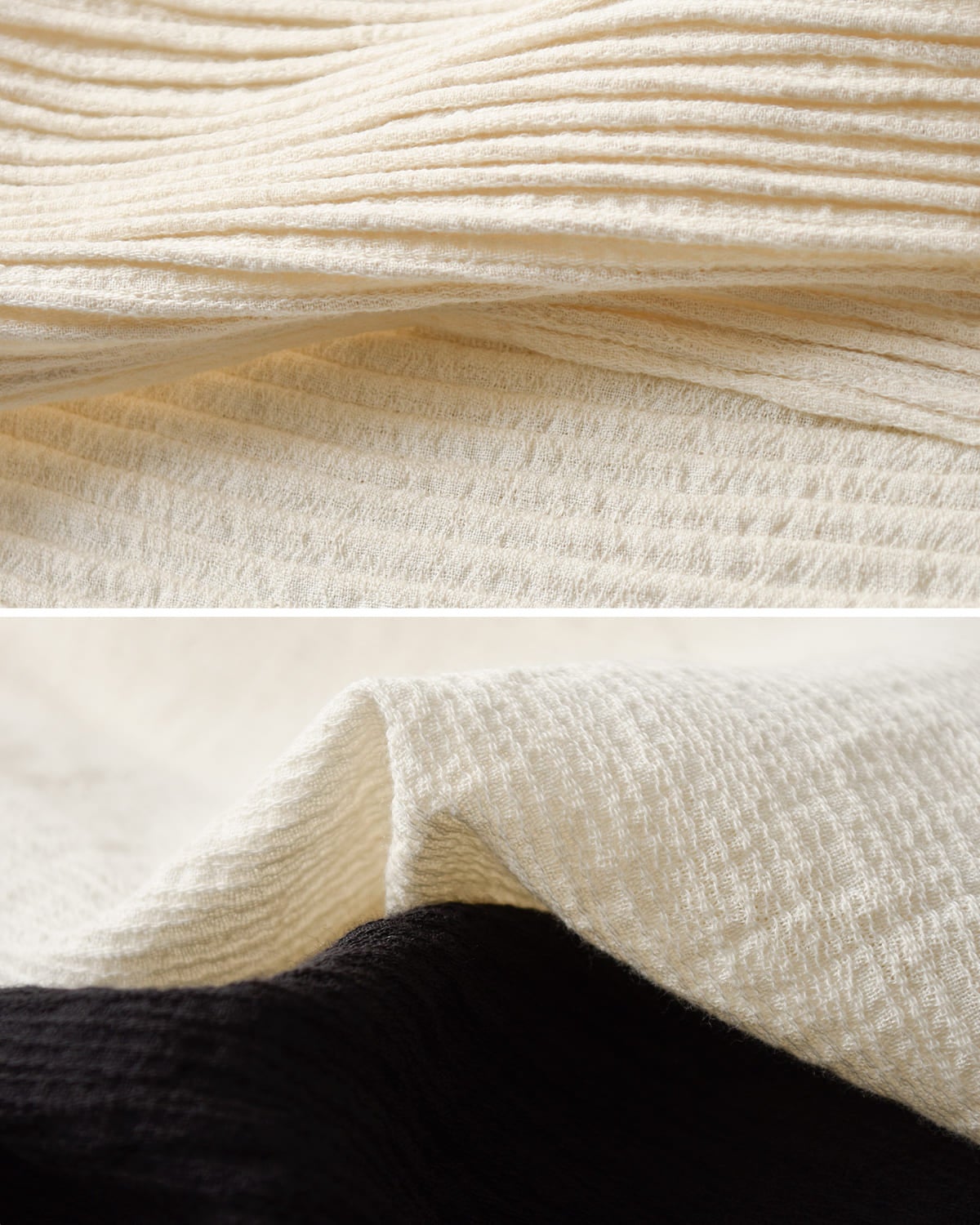 Hella ヘラ コットンクレープ Vネック ギャザー トップス “COTTON