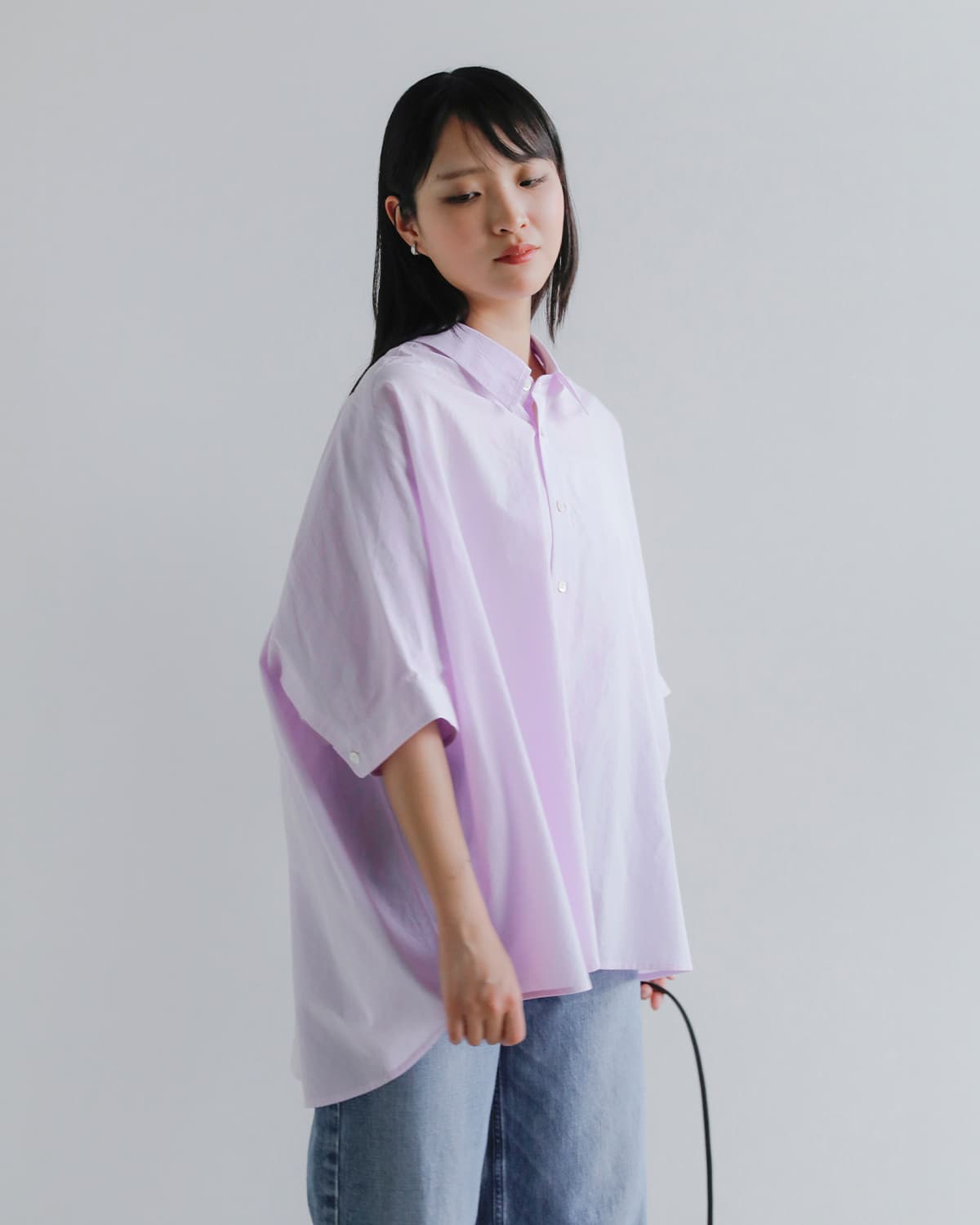 Hページ upper hights アッパーハイツ コットン ハーフスリーブ シャツ “THE
