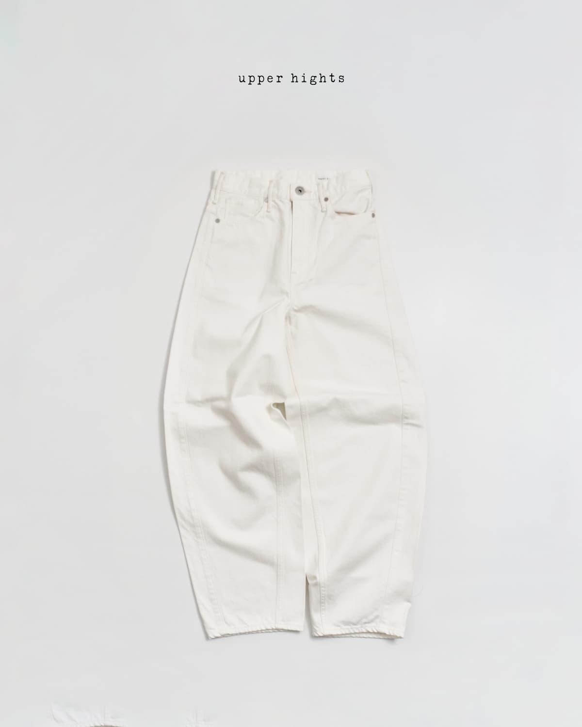 upper hights アッパーハイツ ワイド テーパード デニム パンツ “THE