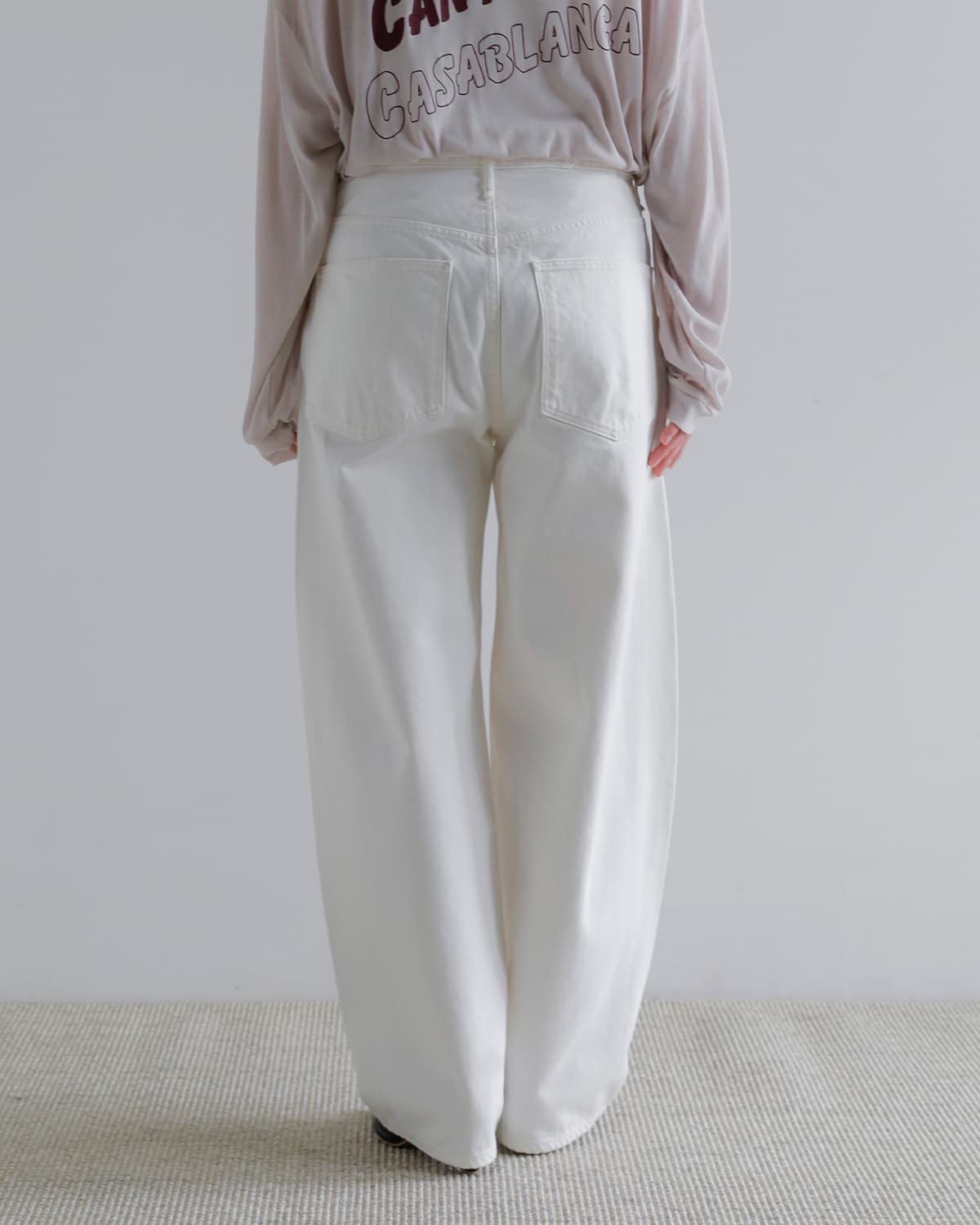 upper hights アッパーハイツ ワイド テーパード デニム パンツ “THE