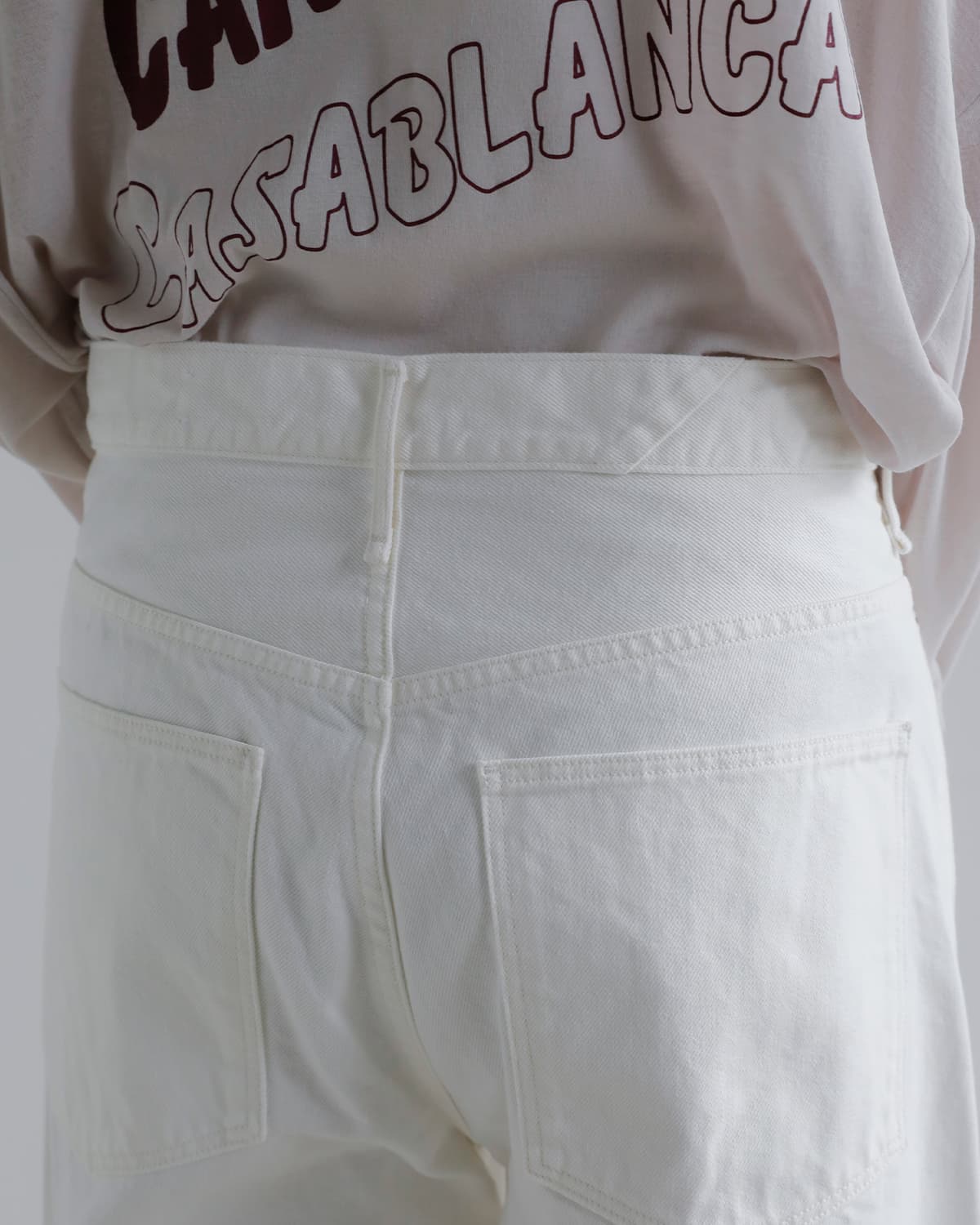 upper hights アッパーハイツ ワイド テーパード デニム パンツ “THE