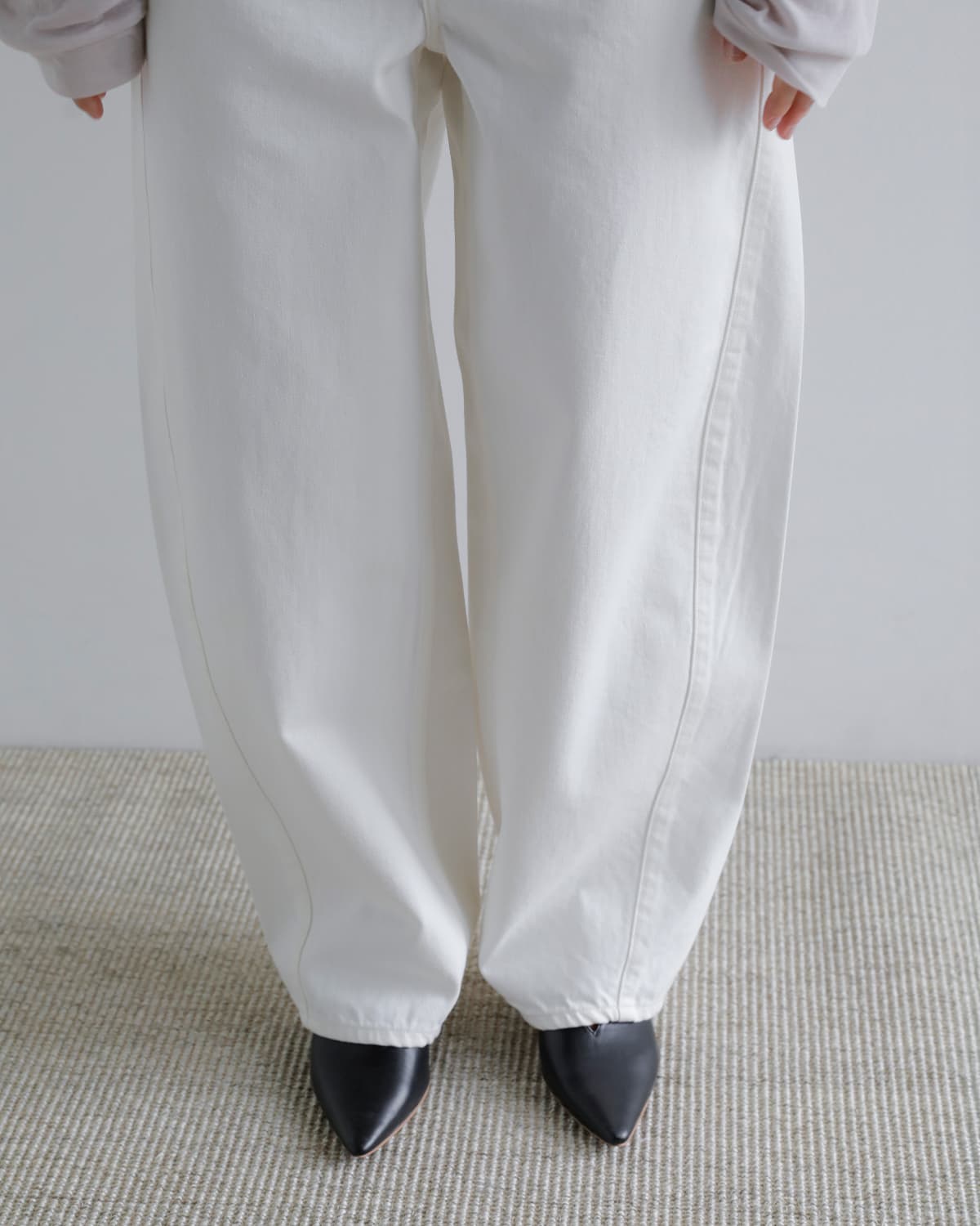 upper hights アッパーハイツ ワイド テーパード デニム パンツ “THE