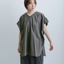 mizuiro ind ミズイロインド コットン Vネック ワイド チュニック 