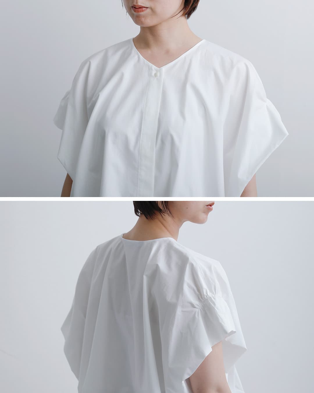 mizuiro ind ミズイロインド コットン Vネック ワイド チュニック