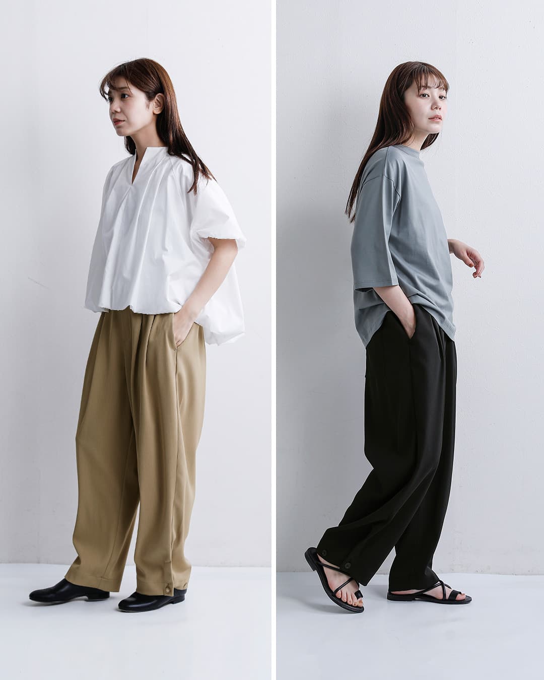 3こ1】【30%OFF】mizuiro ind ミズイロインド タック ヘム コクーン