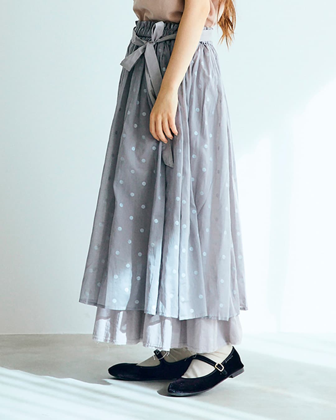 MAGALI マガリ ポワンダルジャンコットン ギャザー スカート sk83