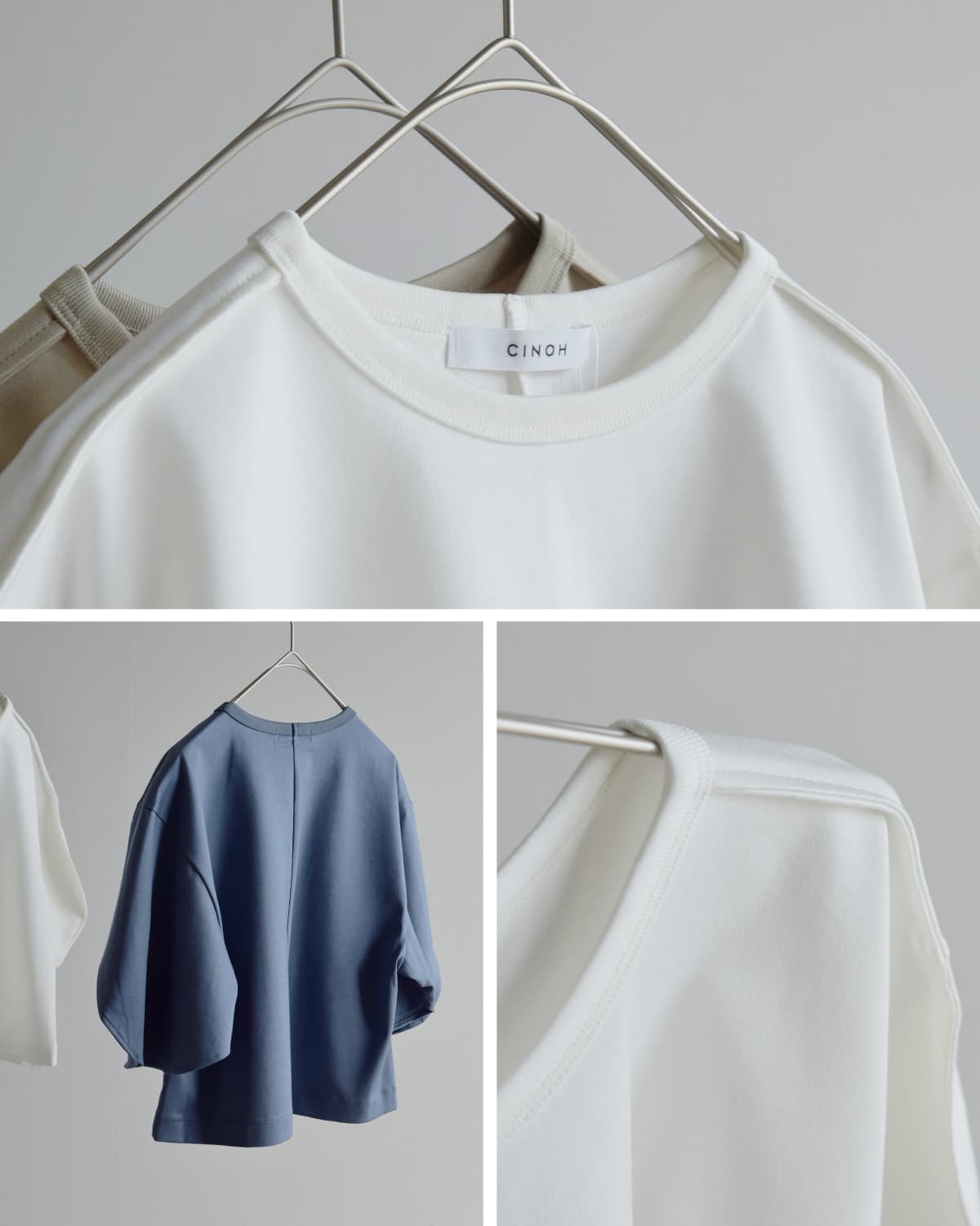 20%OFF】CINOH チノ コットン天竺 クロップド プルオーバー “REFINA