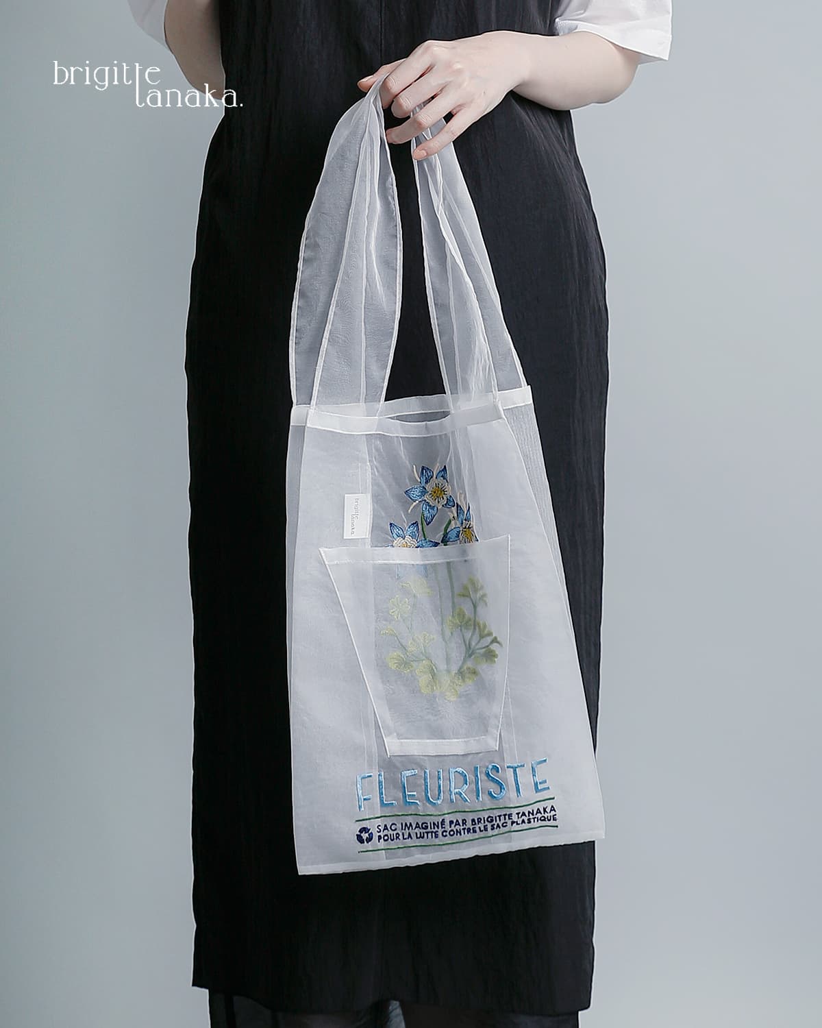 BRIGITTE TANAKA ブリジットタナカ 刺繍 トートバッグ FLEURISTE bt-mo
