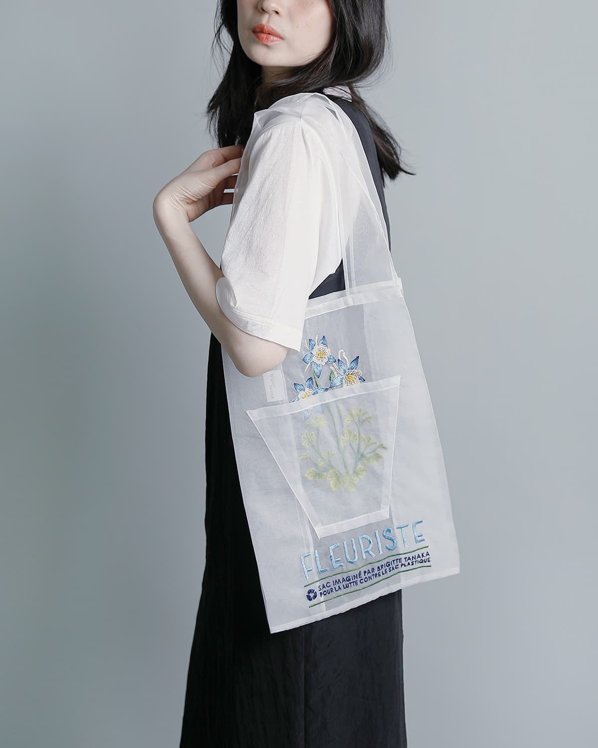 BRIGITTE TANAKA ブリジットタナカ 刺繍 トートバッグ FLEURISTE bt-mo